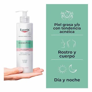 Foto 4 | Eucerin Dermopure Oil Control Gel Limpiador Facial 400ml Para Piel Grasa, Sensible, Con Acné Y Puntos Negros