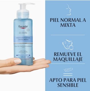 Foto 4 | Eucerin Dermatoclean Gel Limpiador Facial 200ml | Piel Normal A Mixta, Limpia, Hidrata Y Remueve Impurezas