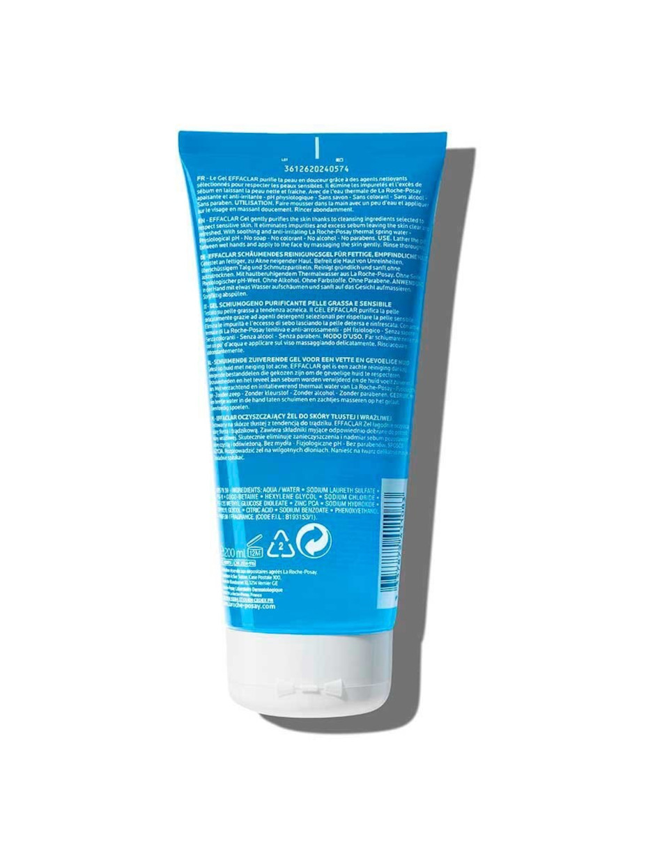 Foto 4 pulgar | Gel Limpiador La Roche Posay Piel Grasa Effaclar + Termo De Agua De Regalo Güish