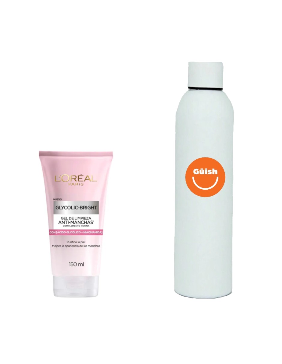 Foto 2 pulgar | Limpiador Anti-manchas Ácido Glicólico + Termo De Agua De Regalo
