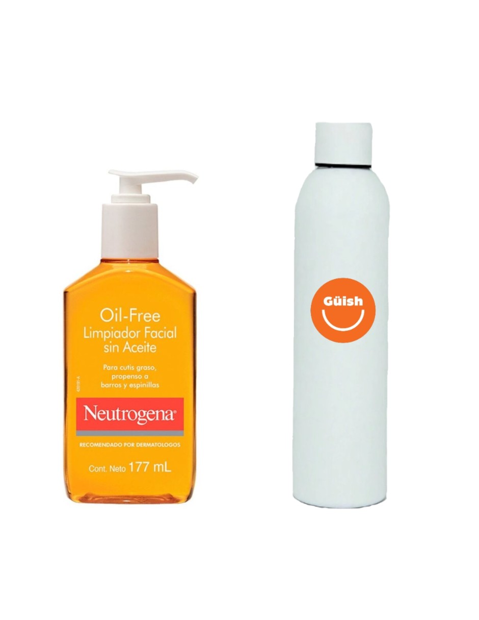 Foto 2 pulgar | Gel Limpiador Facial Neutrogena Oilfree Ácido Salicíl + Termo De Agua De Regalo Güish