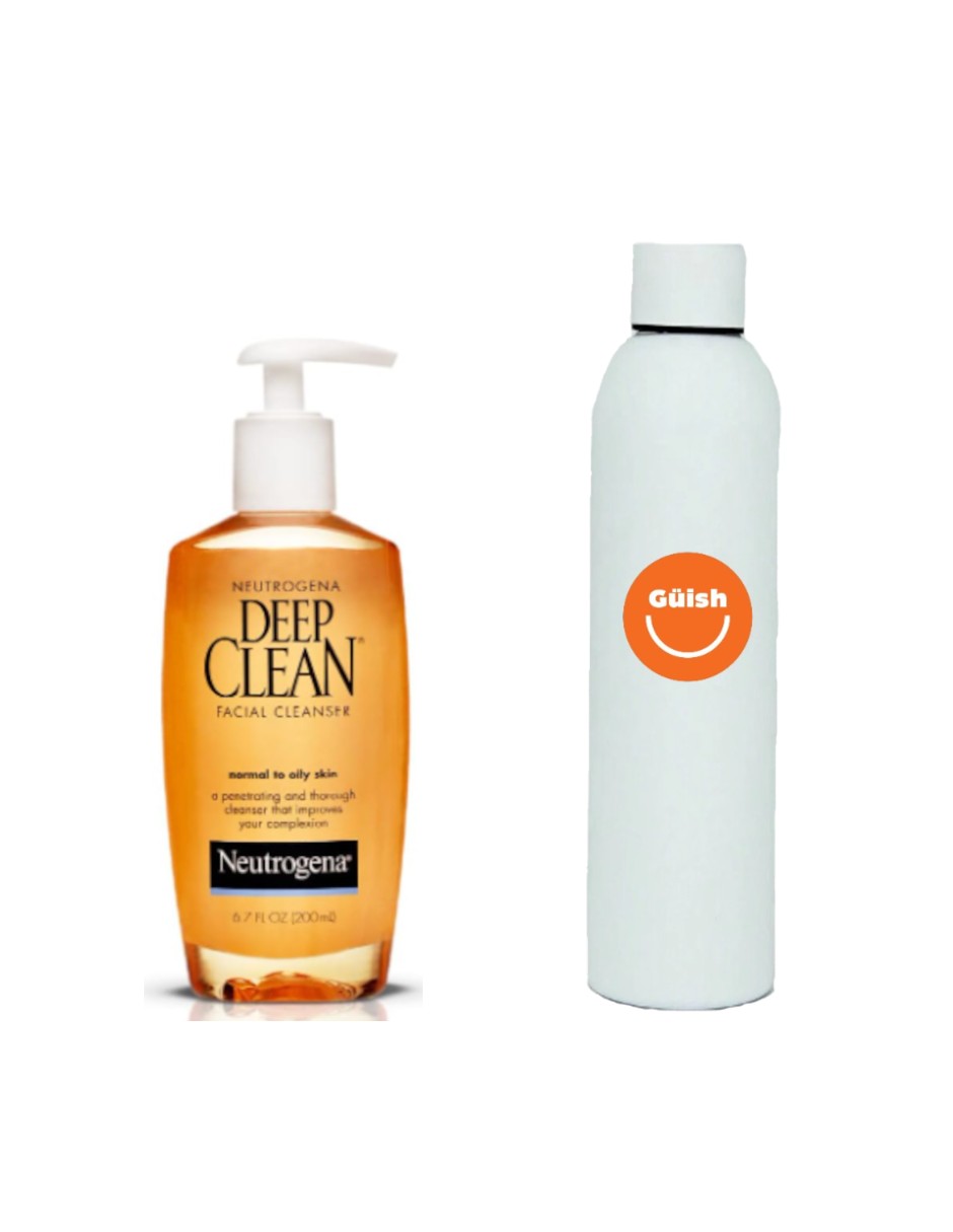 Gel Limpiador Facial Neutrogena Deep Clean + Termo De Agua De Regalo Güish