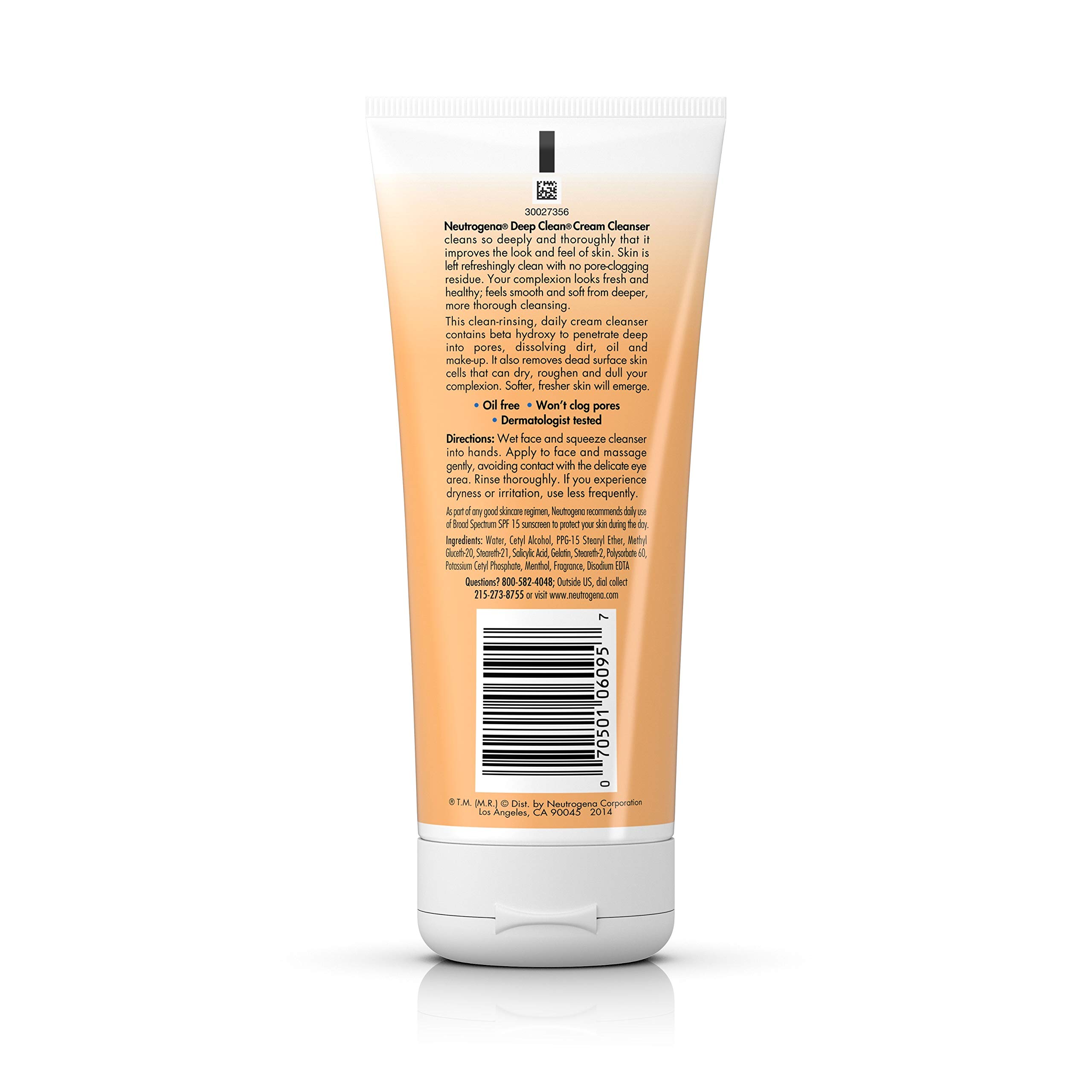 Foto 2 | Crema Limpiadora Facial Neutrogena Deep Clean 200 Ml - Venta Internacional.