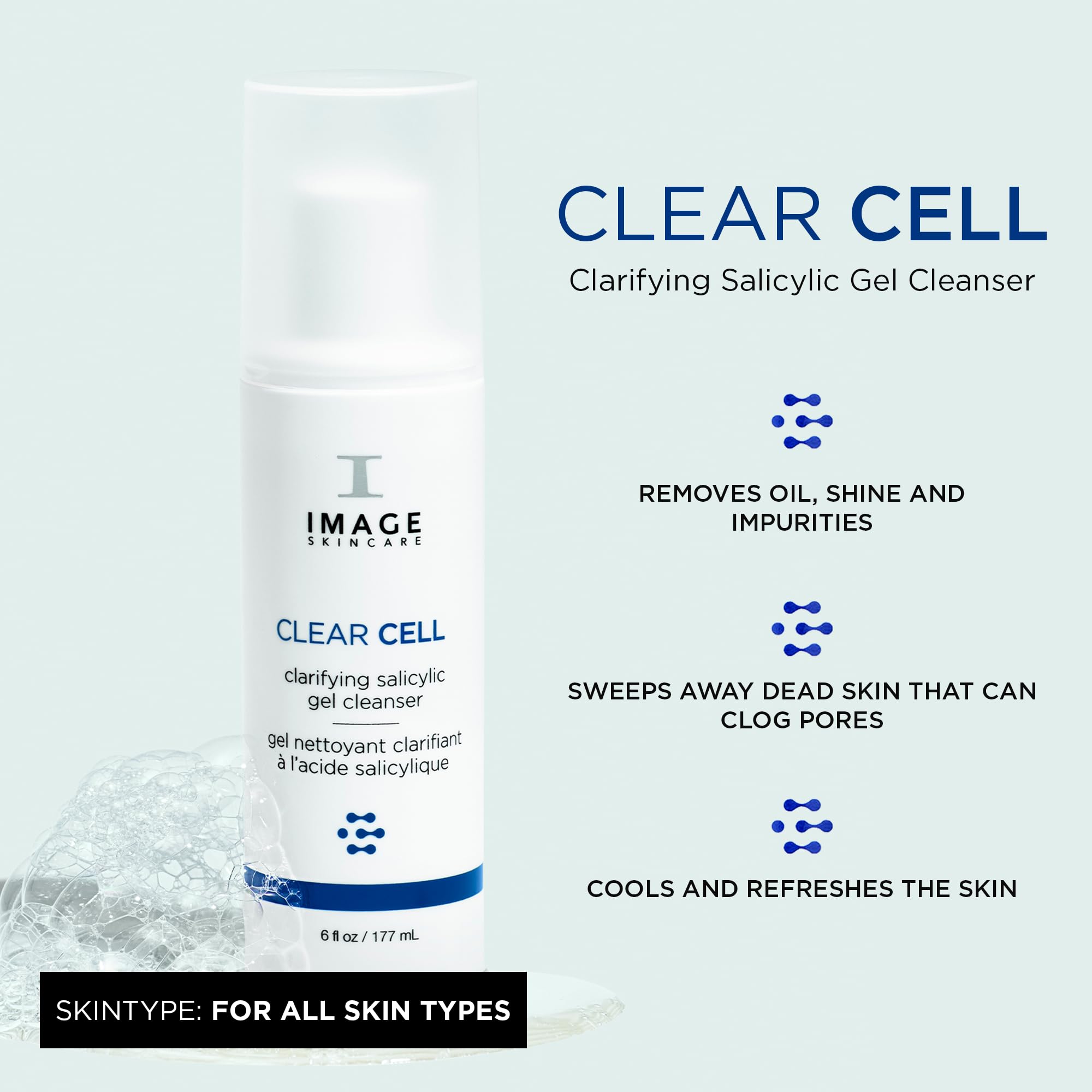 Foto 3 pulgar | Limpiador Image Skincare Clear Cell Clarifying Salicylic 177 Ml - Venta Internacional.