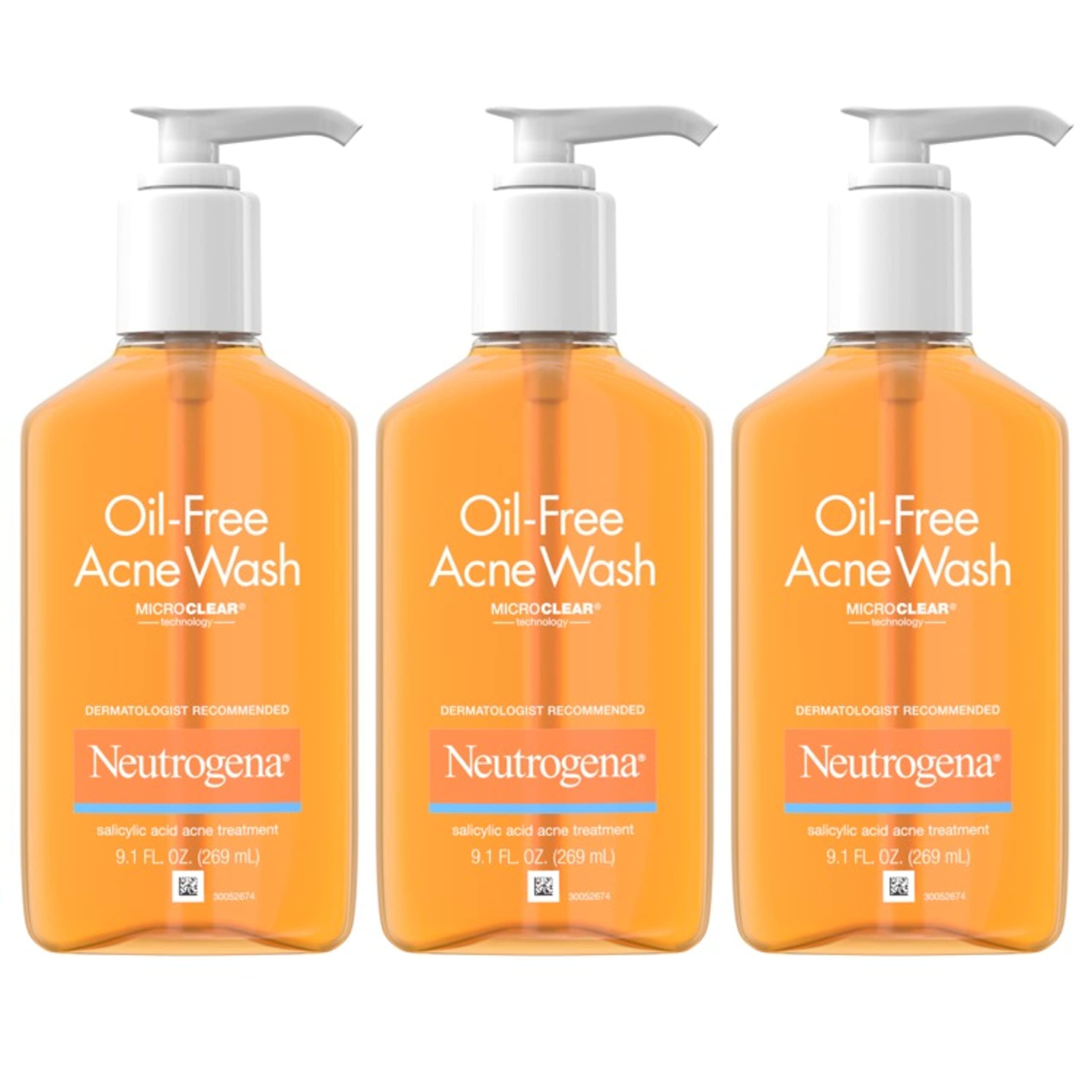 Foto 2 pulgar | Jabón Facial Neutrogena sin Aceite contra Acné 3 Piezas - Venta Internacional