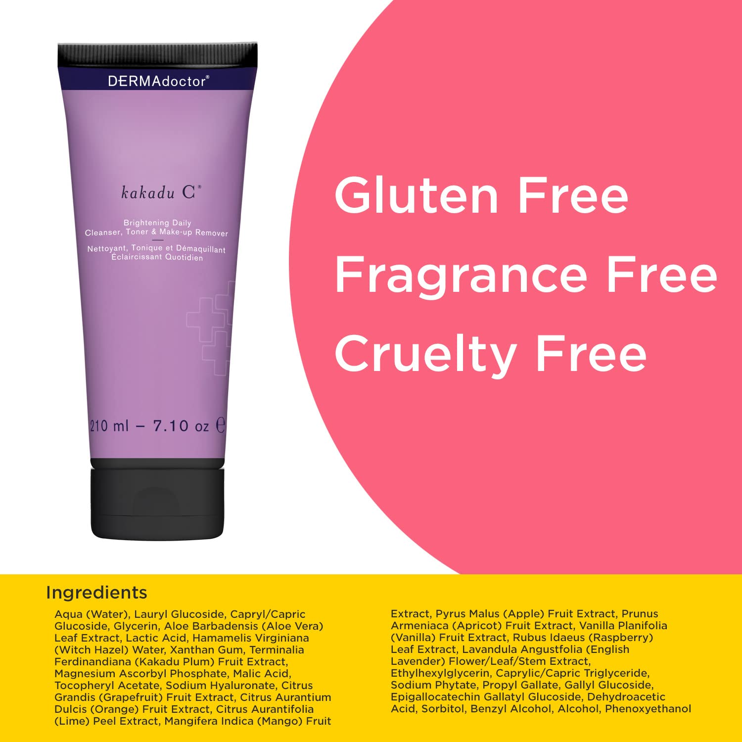 Foto 4 pulgar | Limpiador Dermadoctor Kakadu C Brightening 210 Ml 3 En 1 - Venta Internacional.