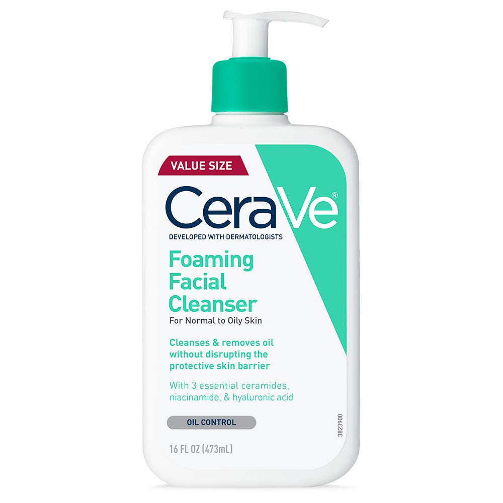 Limpiador Facial Cerave, Gel De Limpieza Facial Diario Espumoso, 473 Ml, Aceite - Venta Internacional.