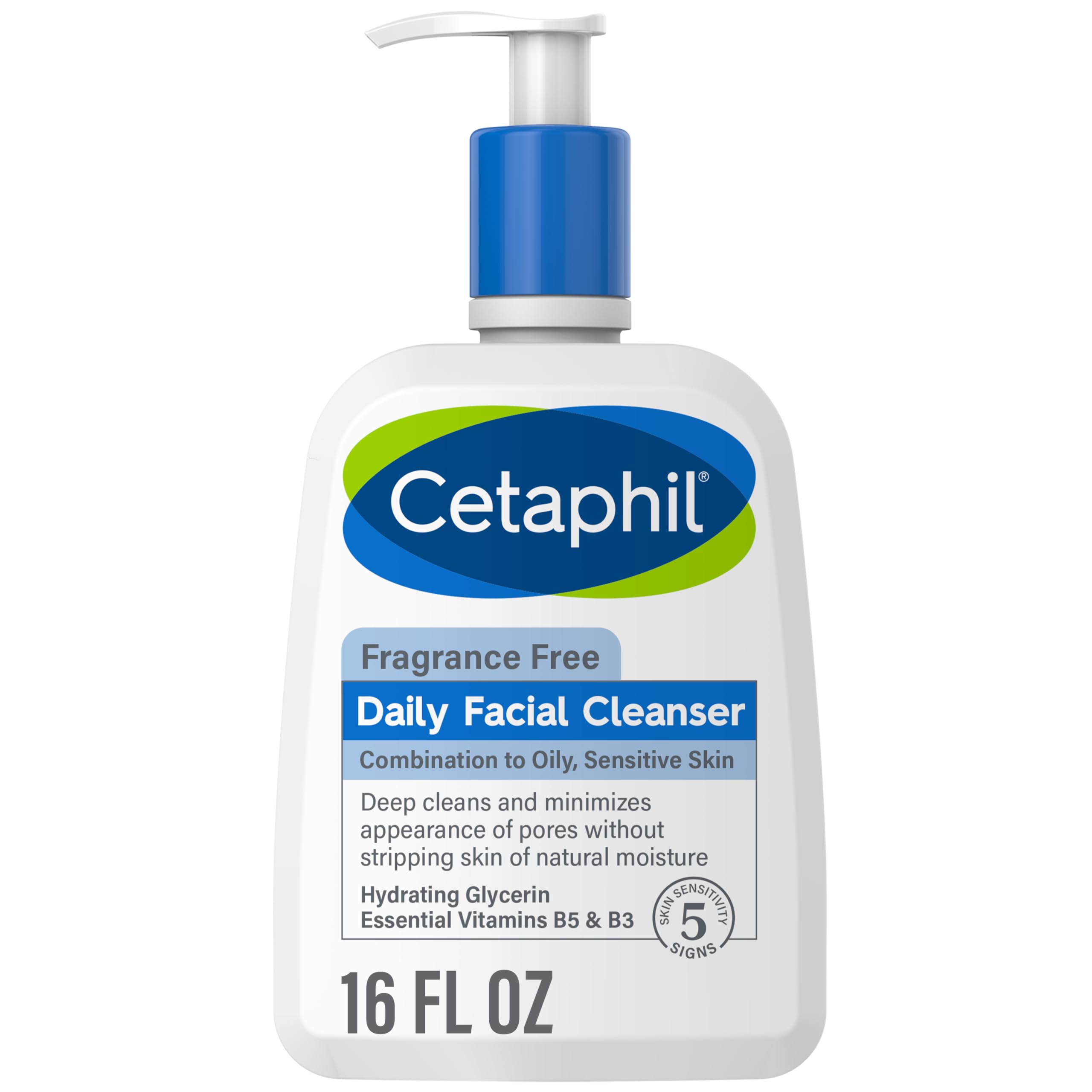 Limpiador Facial Diario Face Wash Cetaphil Para Piel Sensible, 473 Ml - Venta Internacional.
