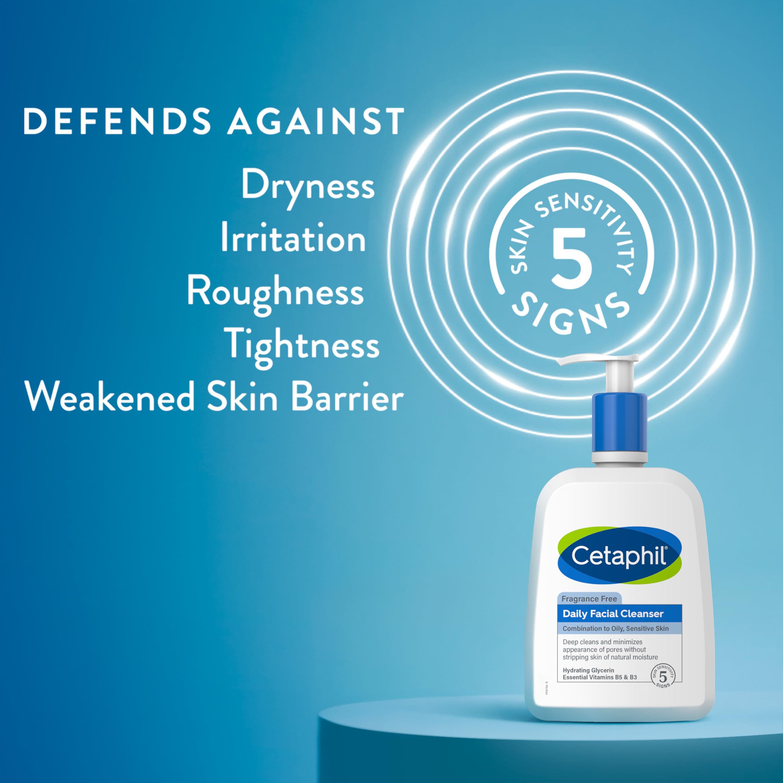 Foto 3 pulgar | Limpiador Facial Diario Face Wash Cetaphil Para Piel Sensible, 473 Ml - Venta Internacional.