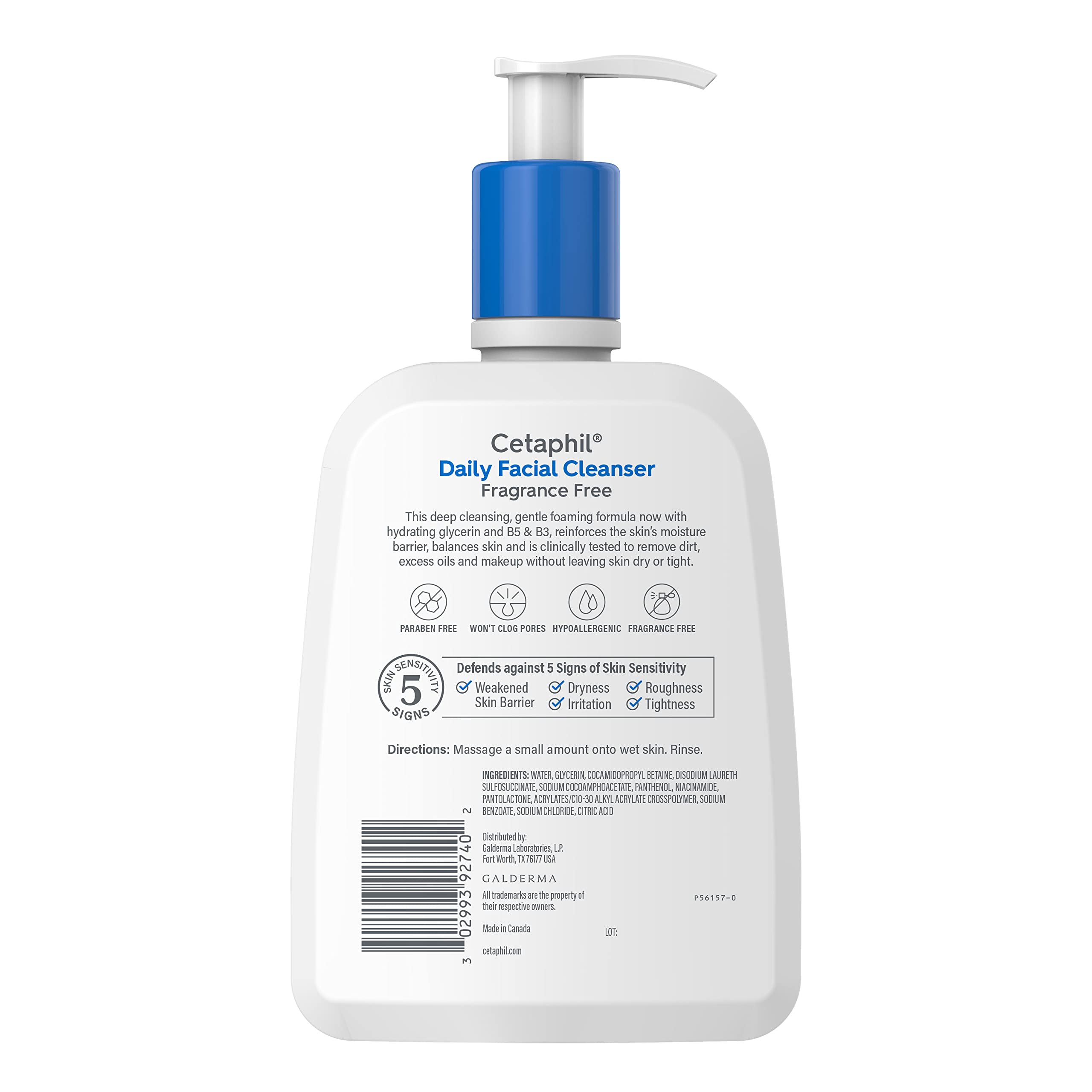 Foto 8 pulgar | Limpiador Facial Diario Face Wash Cetaphil Para Piel Sensible, 473 Ml - Venta Internacional.