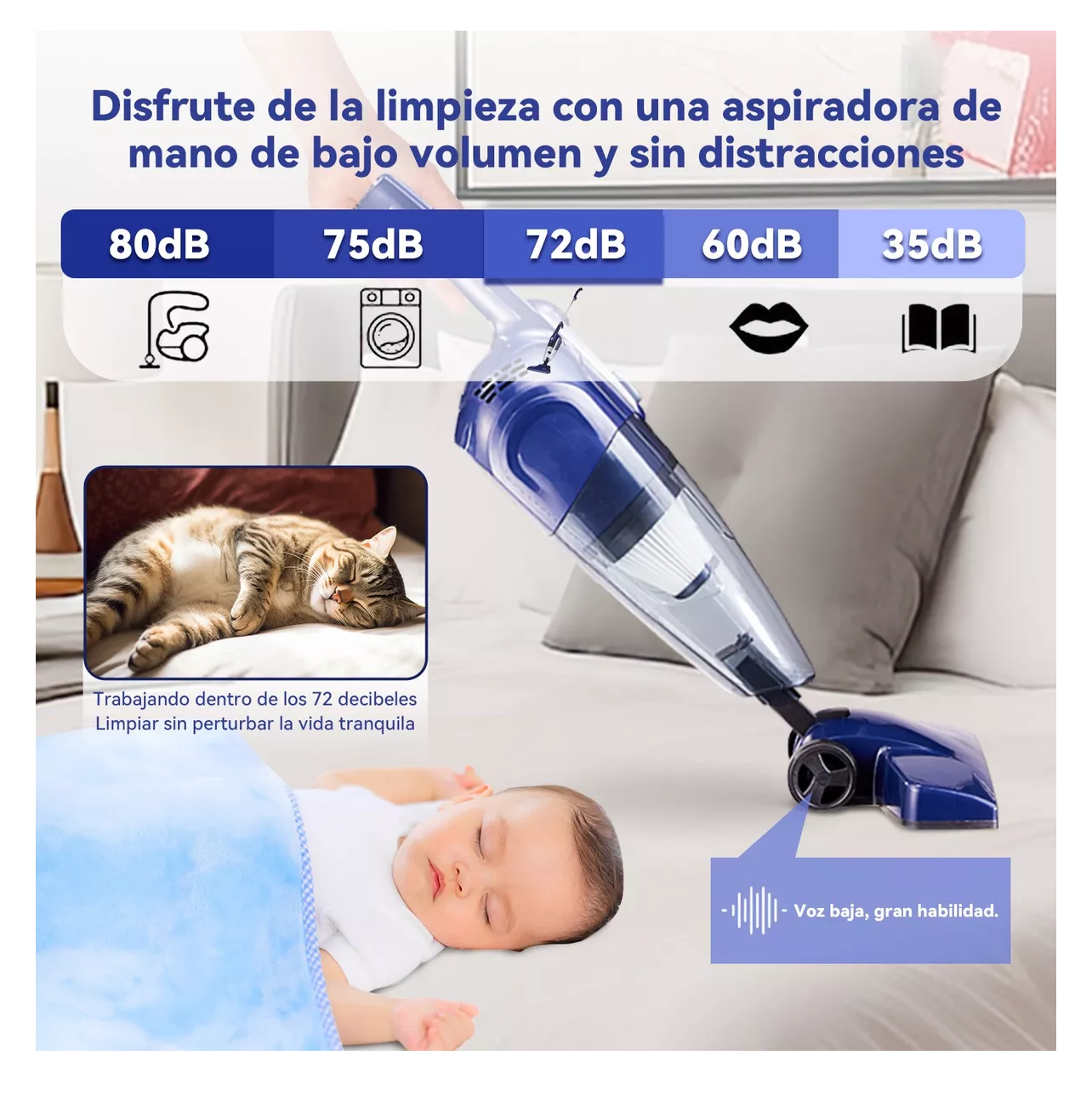 Foto 5 pulgar | Limpiador Facial Espátula Ultrasónica Skin Belug  Blanco