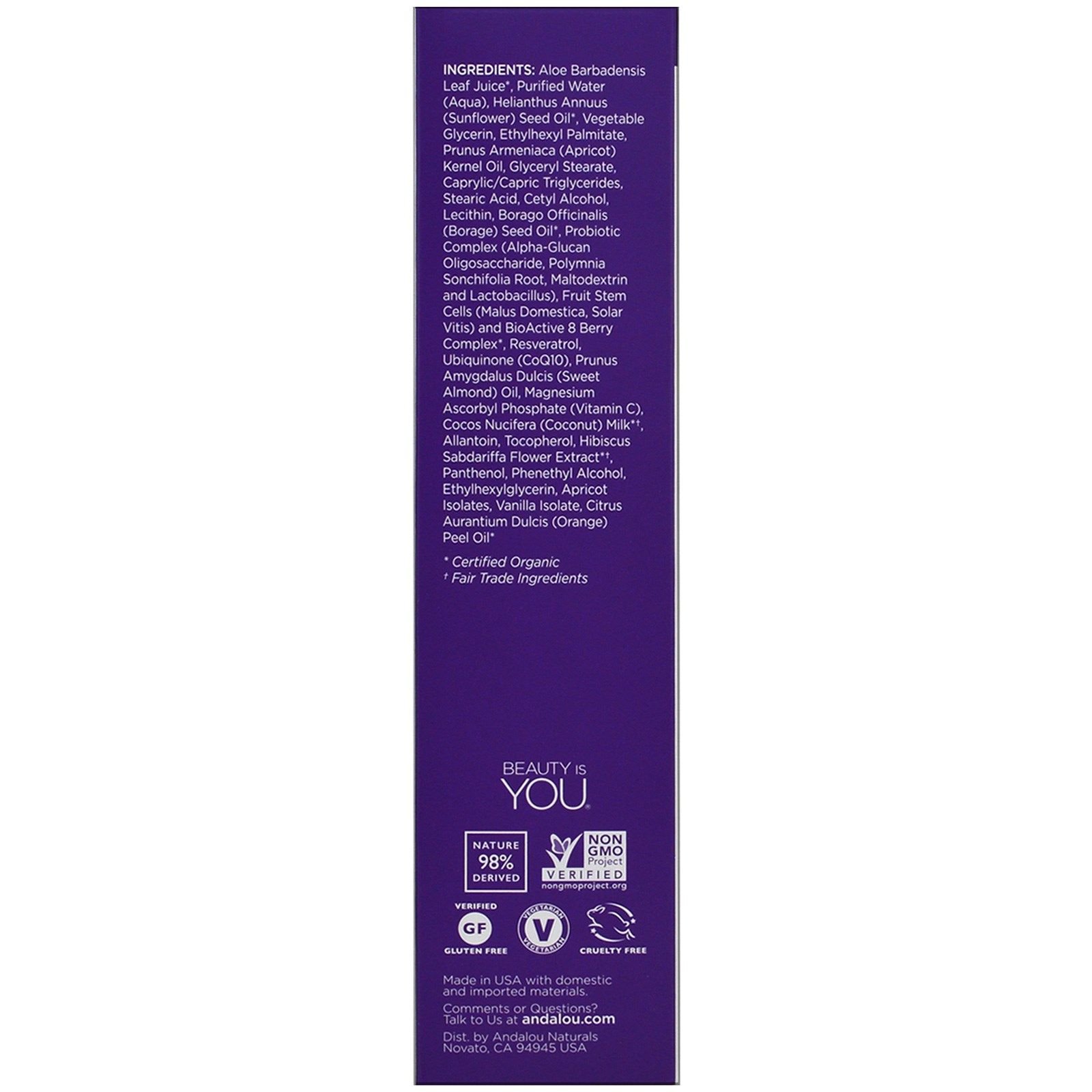 Foto 3 pulgar | Leche Limpiadora Andalou Naturals Apricot Probiotic 180 Ml Para Piel Seca - Venta Internacional.