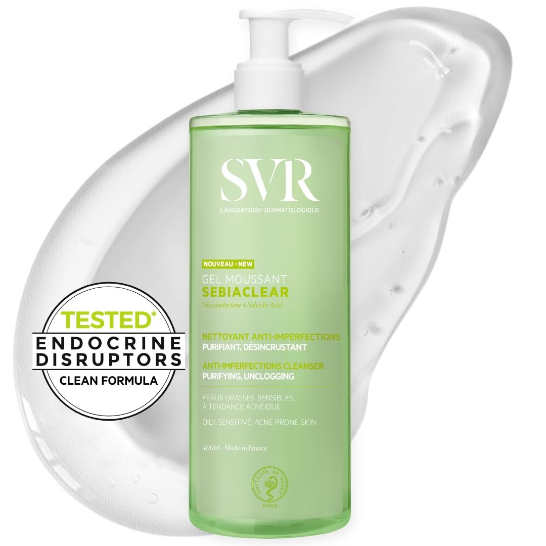 Limpiador Facial Y Corporal Svr Sebiaclear Con Ácido Salicílico 400 Ml - Venta Internacional.