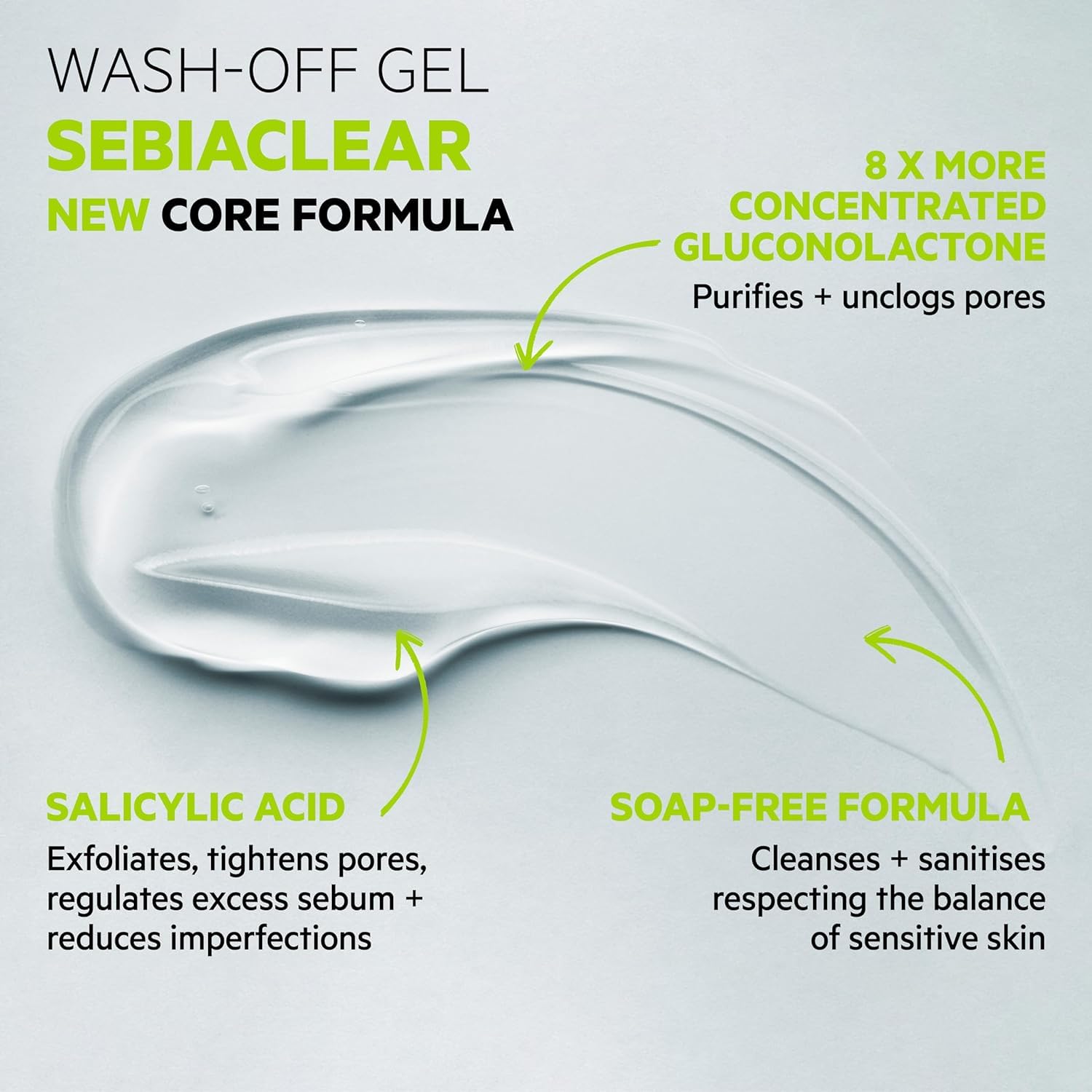 Foto 3 pulgar | Limpiador Facial Y Corporal Svr Sebiaclear Con Ácido Salicílico 400 Ml - Venta Internacional.