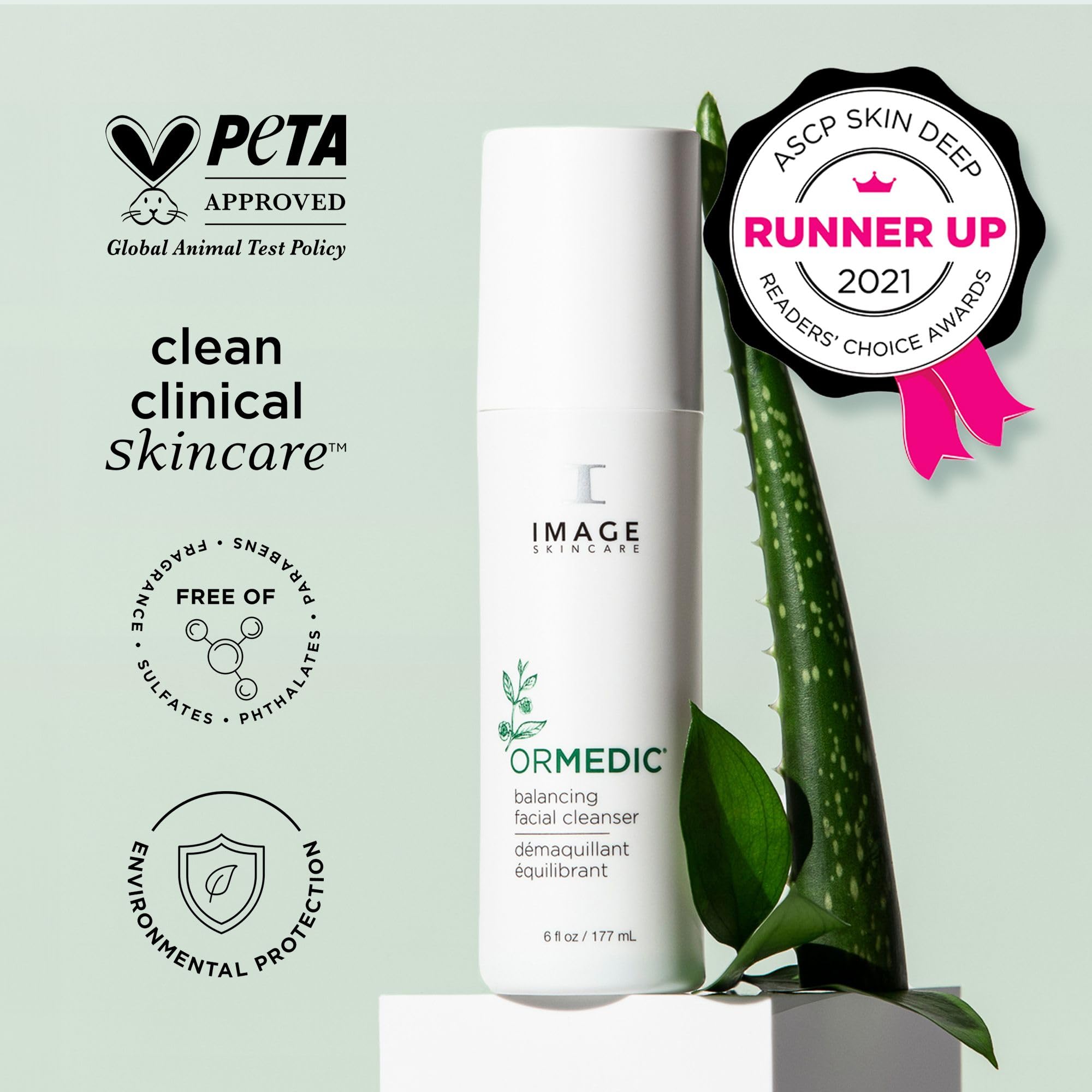 Foto 4 pulgar | Limpiador Facial Image Skincare Ormedic Balancing Aloe Vera 180 Ml - Venta Internacional.