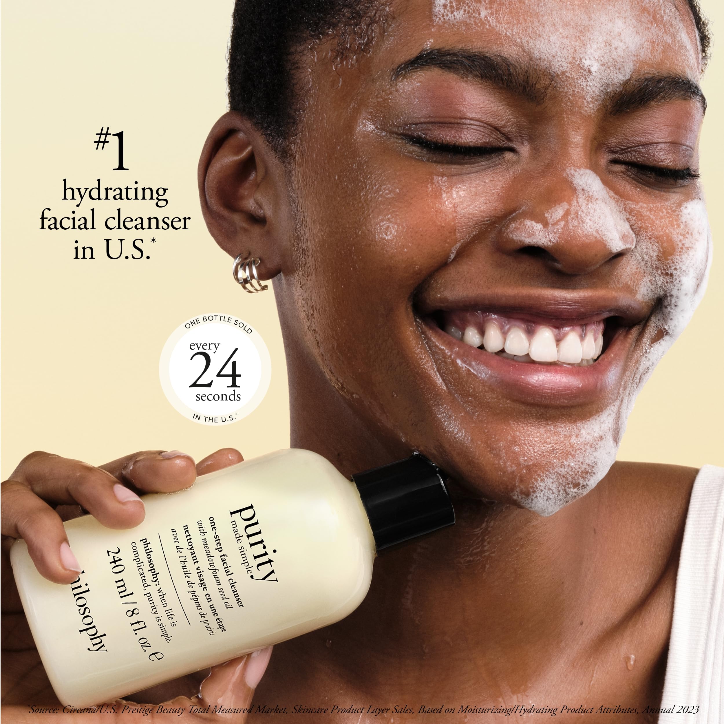 Foto 5 pulgar | Limpiador Facial Philosophy Purity Made Simple 240 Ml - Venta Internacional.