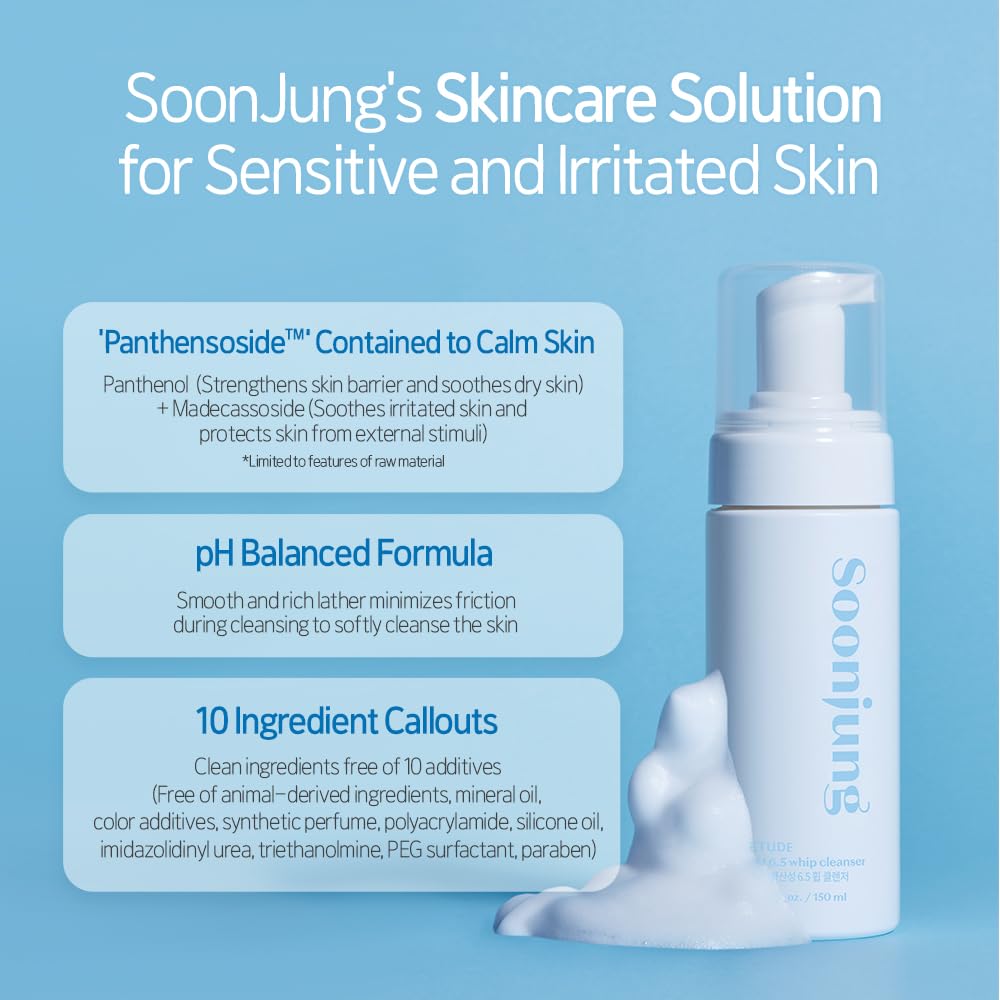 Foto 3 pulgar | Limpiador Facial Etude Soonjung Ph 6.5 Whip 150 Ml Vegan - Venta Internacional.