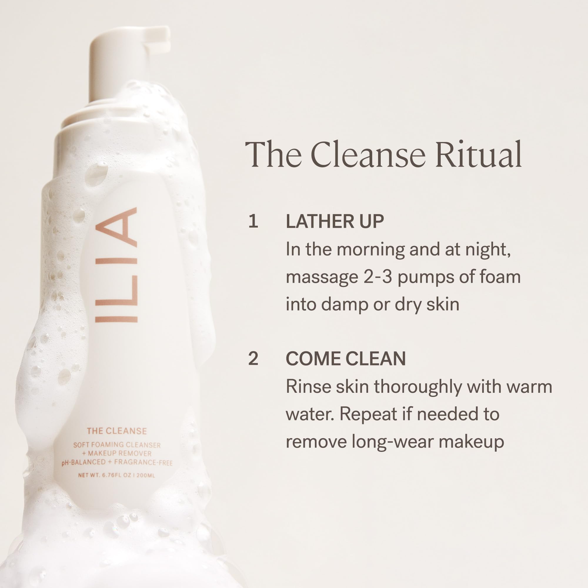 Foto 8 pulgar | Limpiador Ilia The Cleanse Soft Foaming + Desmaquillante 200 Ml - Venta Internacional.
