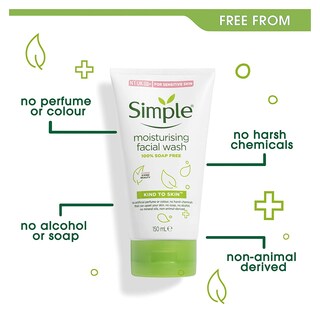 Foto 5 | Jabón Facial Simple, Hidratante Y Respetuoso Con La Piel, 150 Ml (paquete De 4) - Venta Internacional.