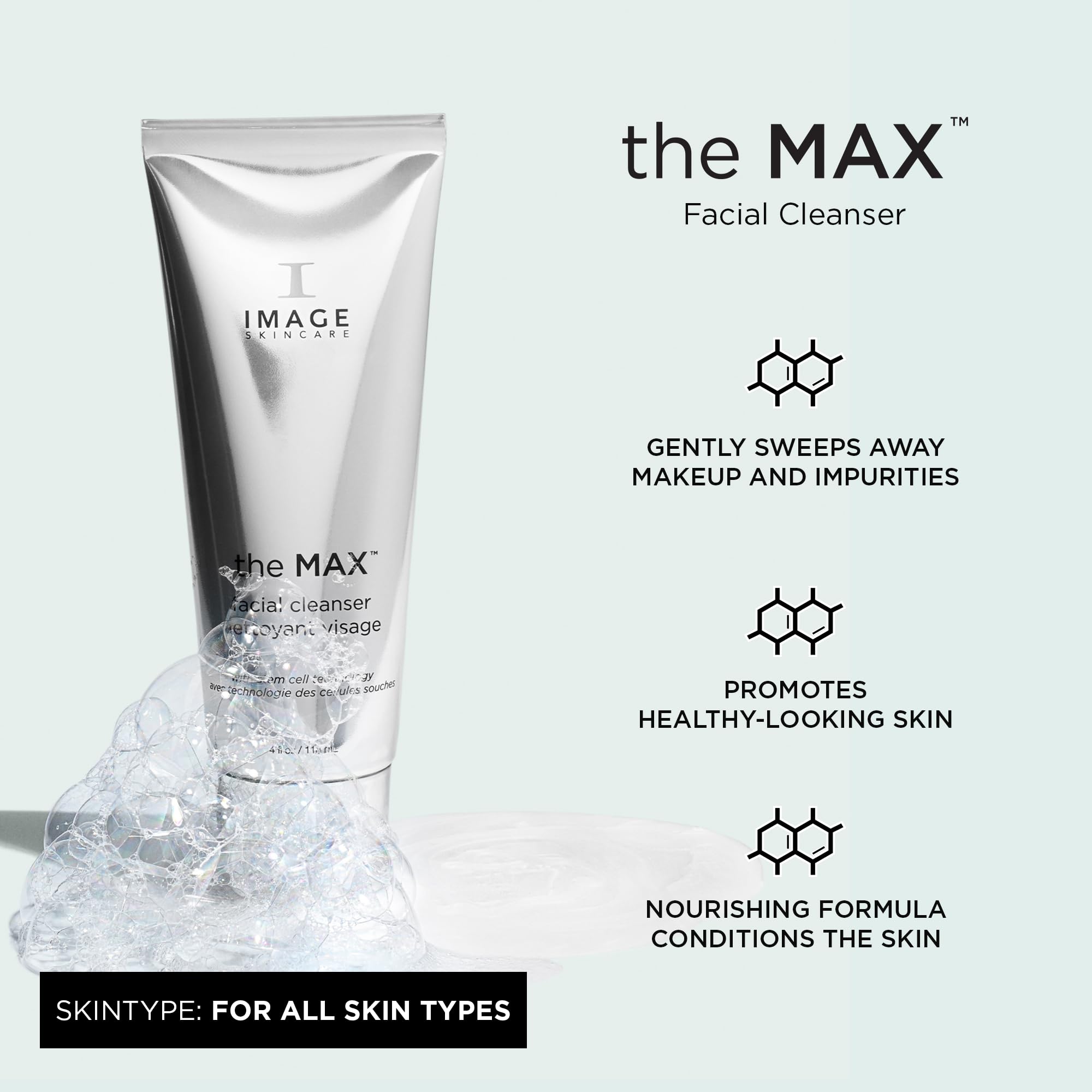 Foto 3 pulgar | Limpiador Facial Image Skincare The Max Silky Con Péptidos 120 Ml - Venta Internacional.