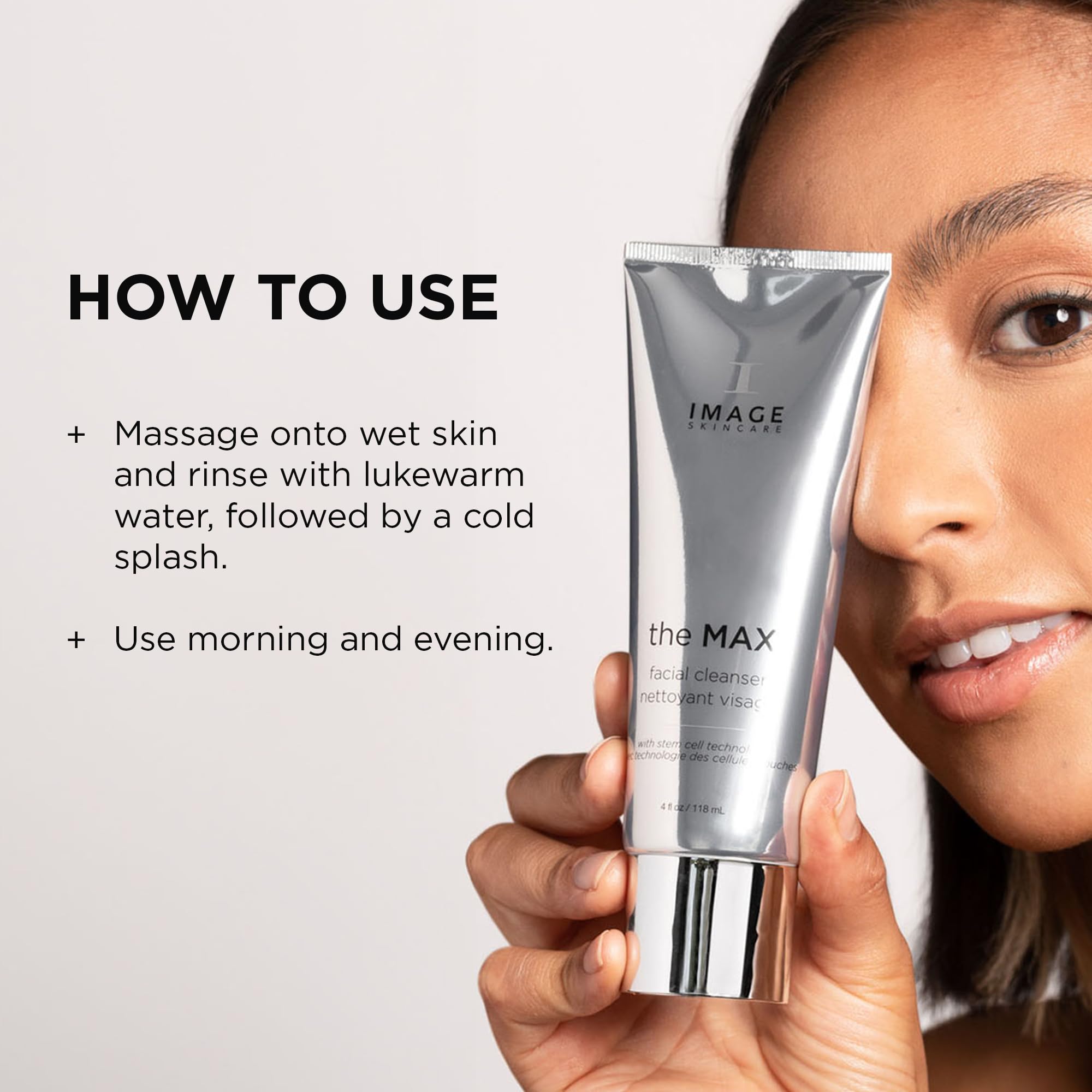 Foto 5 pulgar | Limpiador Facial Image Skincare The Max Silky Con Péptidos 120 Ml - Venta Internacional.