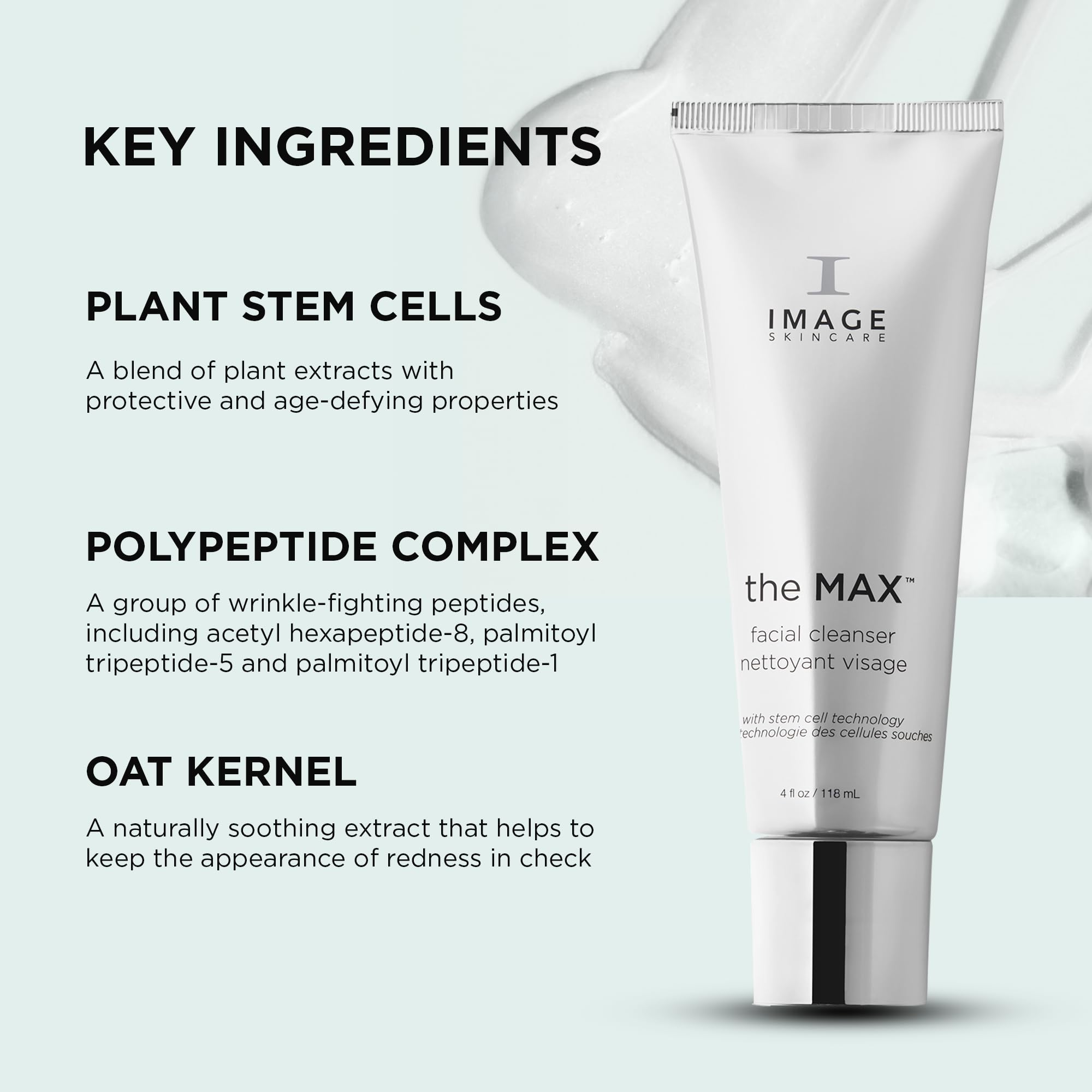 Foto 6 pulgar | Limpiador Facial Image Skincare The Max Silky Con Péptidos 120 Ml - Venta Internacional.