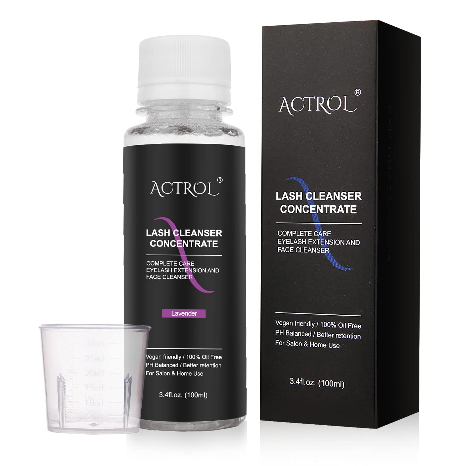 Foto 2 pulgar | Limpiador De Pestañas Concentrado Actrol Lavender 100ml Professional - Venta Internacional.
