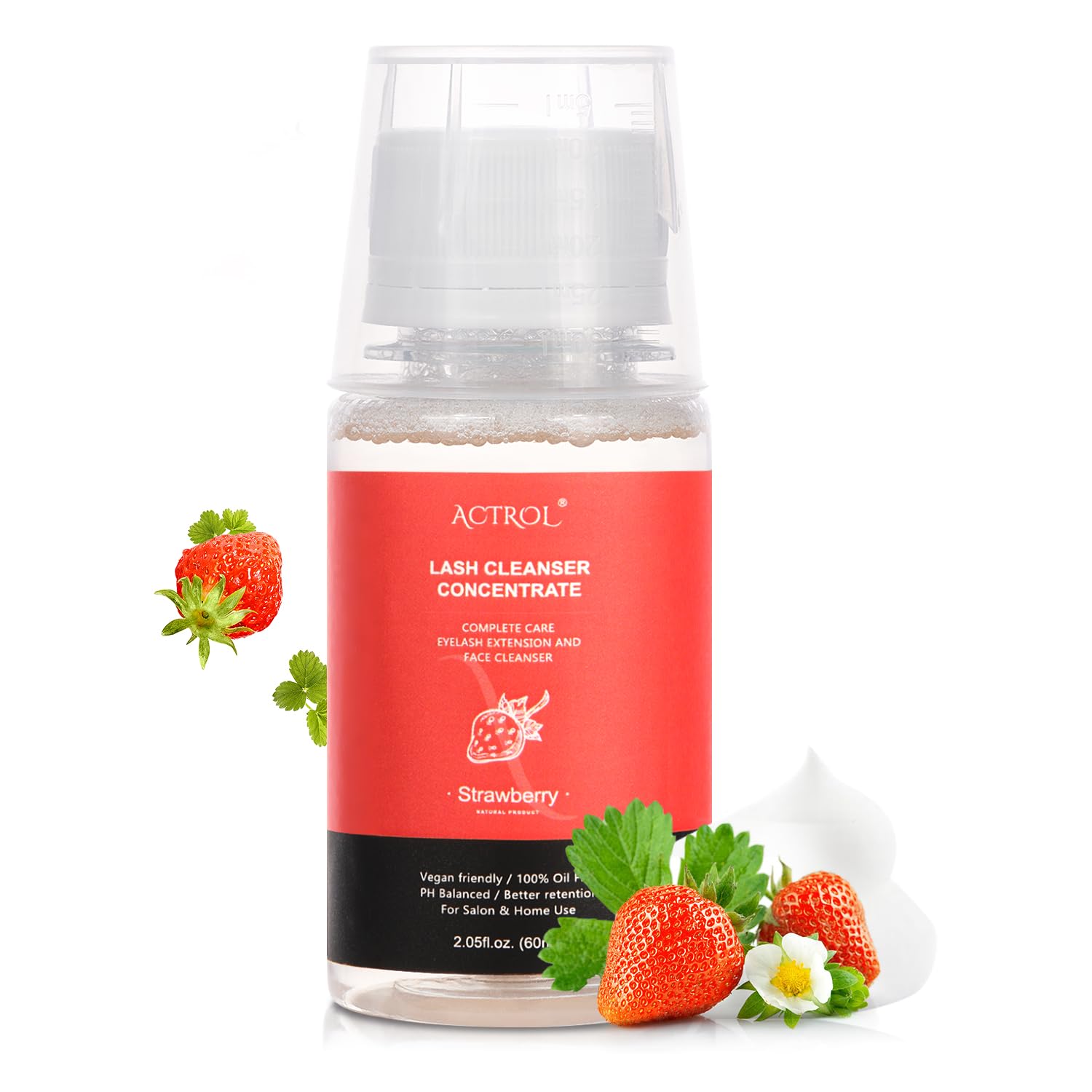 Foto 2 pulgar | Limpiador De Pestañas Concentrado Actrol Fresa 60 Ml - Venta Internacional.