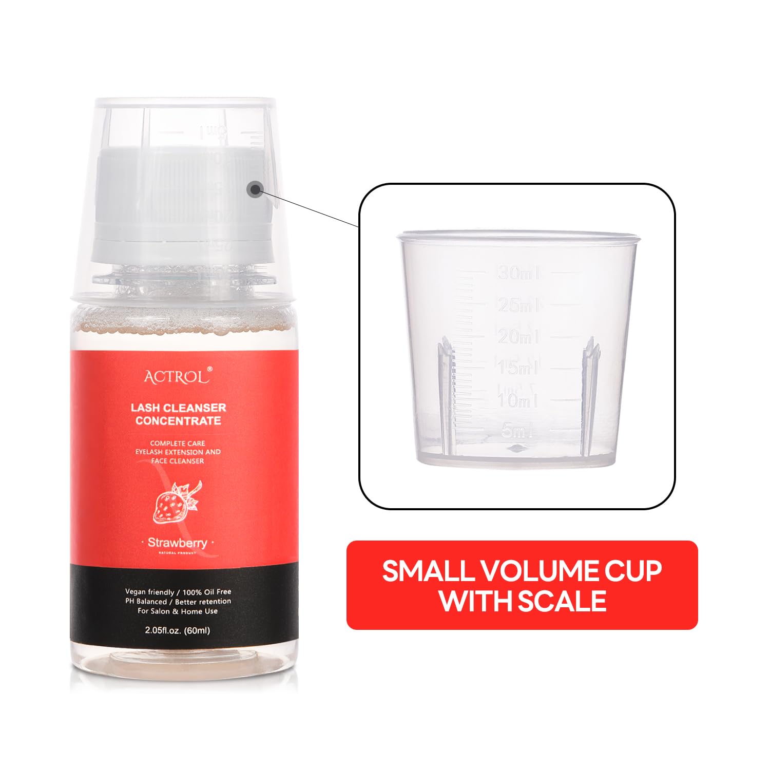Foto 7 pulgar | Limpiador De Pestañas Concentrado Actrol Fresa 60 Ml - Venta Internacional.