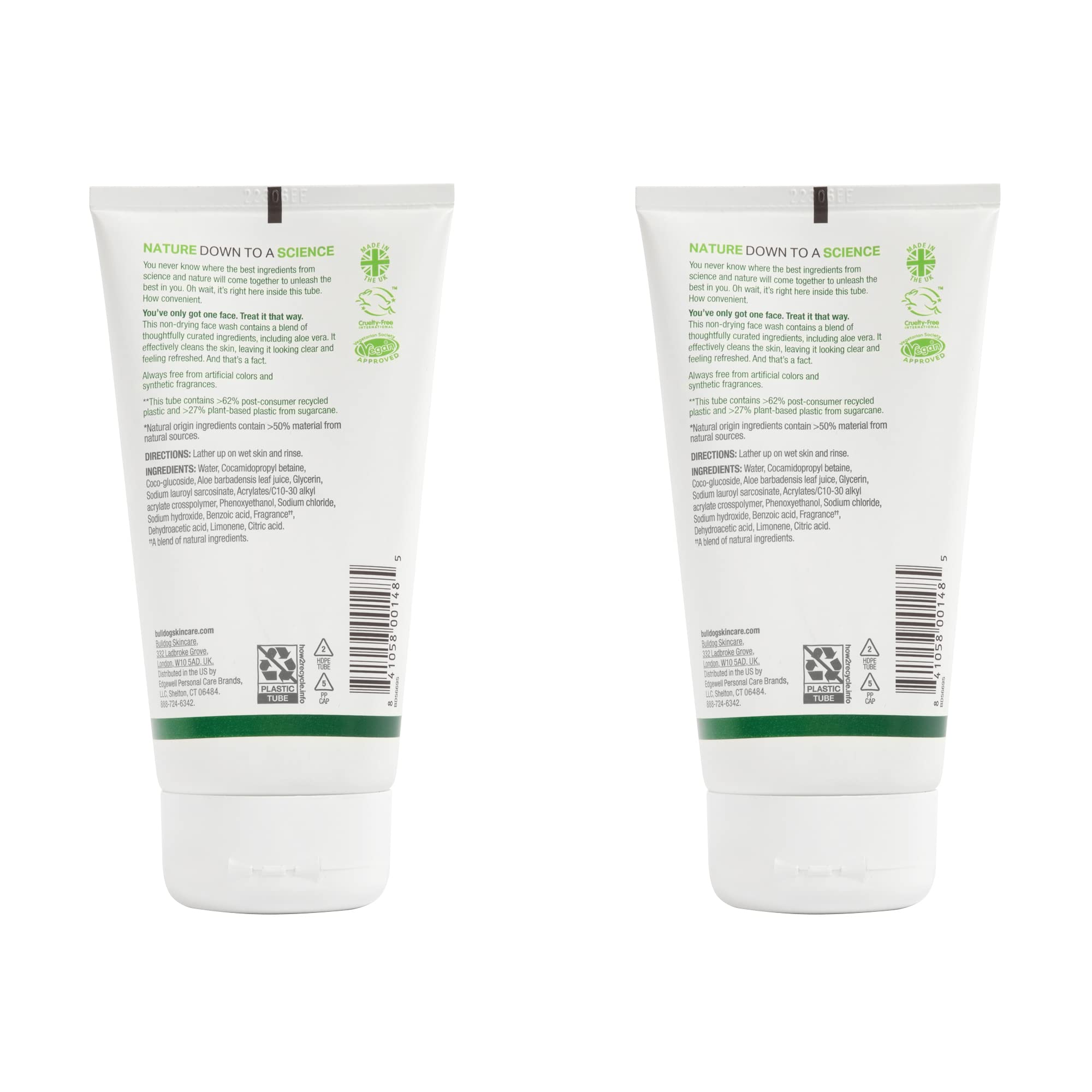 Foto 4 pulgar | Face Wash Bulldog Original 150 Ml Para Hombre, Paquete De 2 - Venta Internacional.
