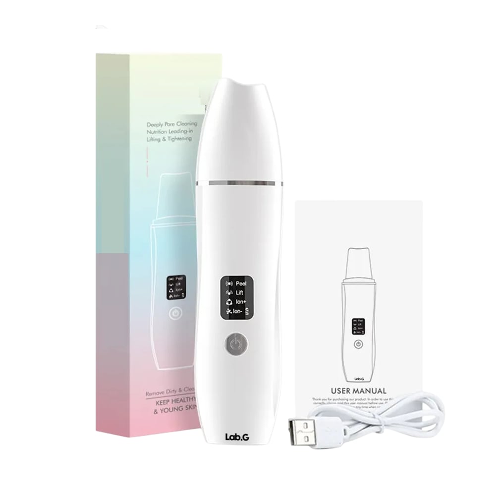 Espátulas Ultrasónicas Lab.g Limpiador Facial Blanco Negro $559