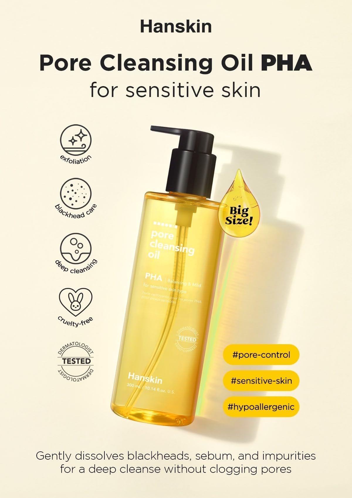 Foto 3 pulgar | Mini Set Desmaquillante Hanskin Pha, Aceite Limpiador De Poros, 30 Ml - Venta Internacional.