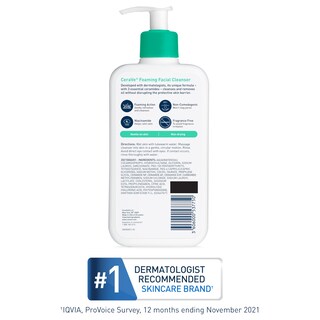 Foto 7 | Limpiador Facial Cerave, Gel De Limpieza Facial En Espuma Para Uso Diario, 240 Ml, Piel Aceitosa - Venta Internacional.