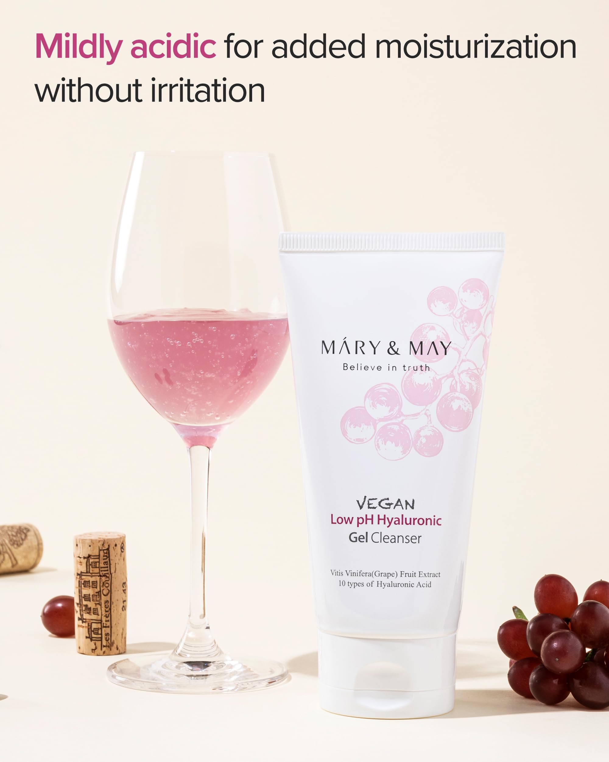 Foto 4 pulgar | Gel Hialurónico Vegano De Bajo Ph Mary&may, 150 Ml, Para Pieles Sensibles - Venta Internacional.