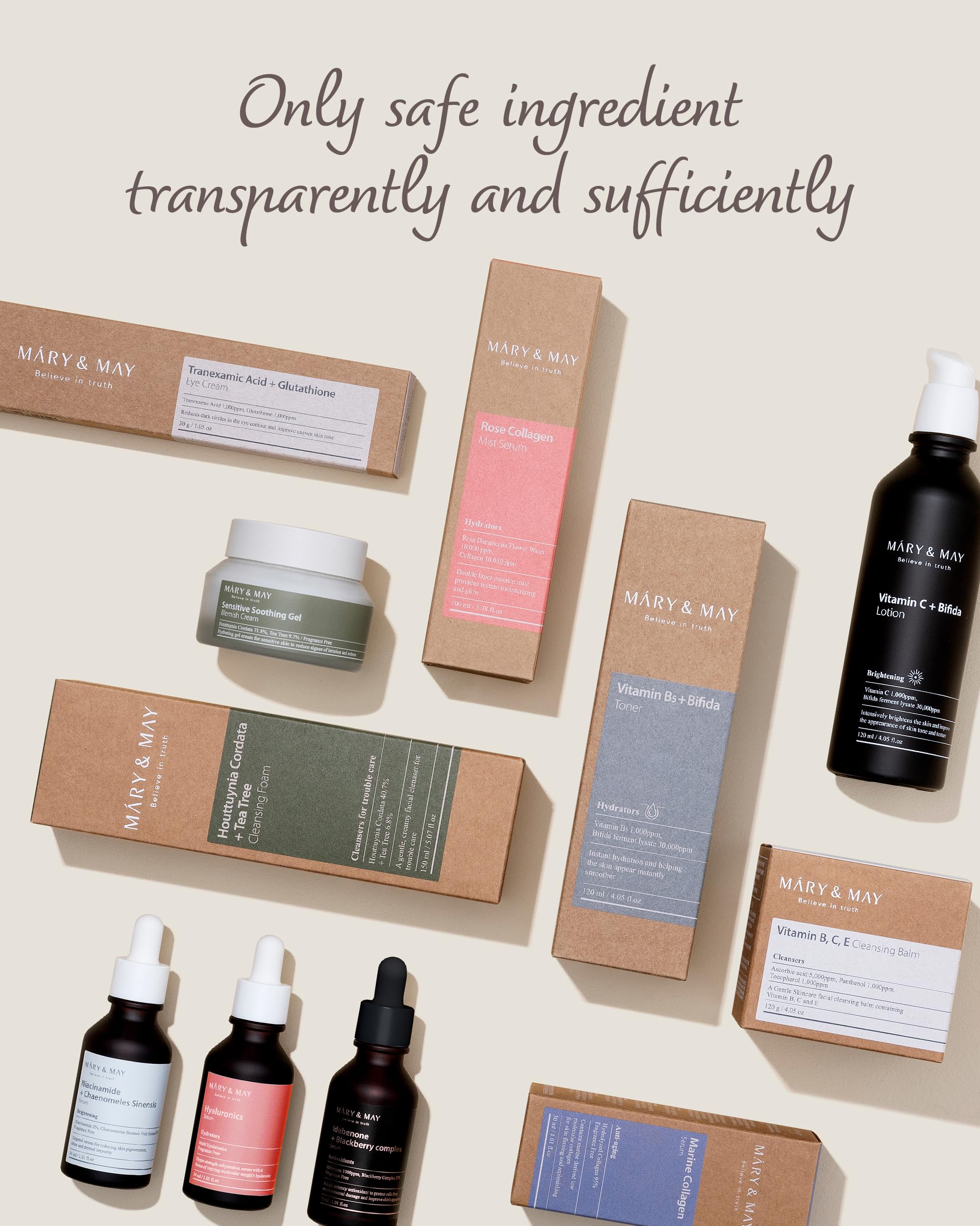 Foto 7 | Gel Hialurónico Vegano De Bajo Ph Mary&may, 150 Ml, Para Pieles Sensibles - Venta Internacional.