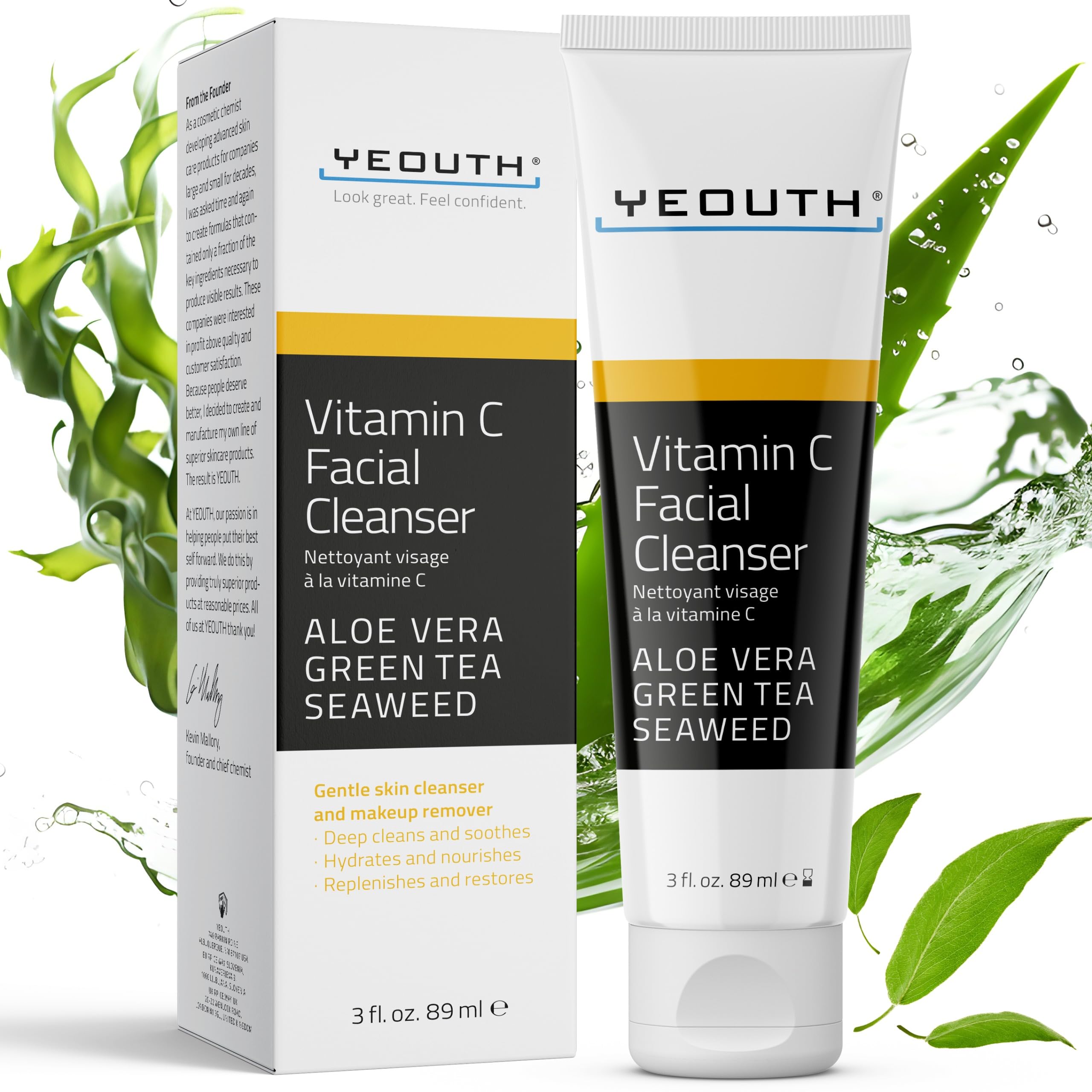 Foto 2 pulgar | Limpiador Yeouth Vitamina C Para Rostro 90 Ml Con Aloe Vera - Venta Internacional.