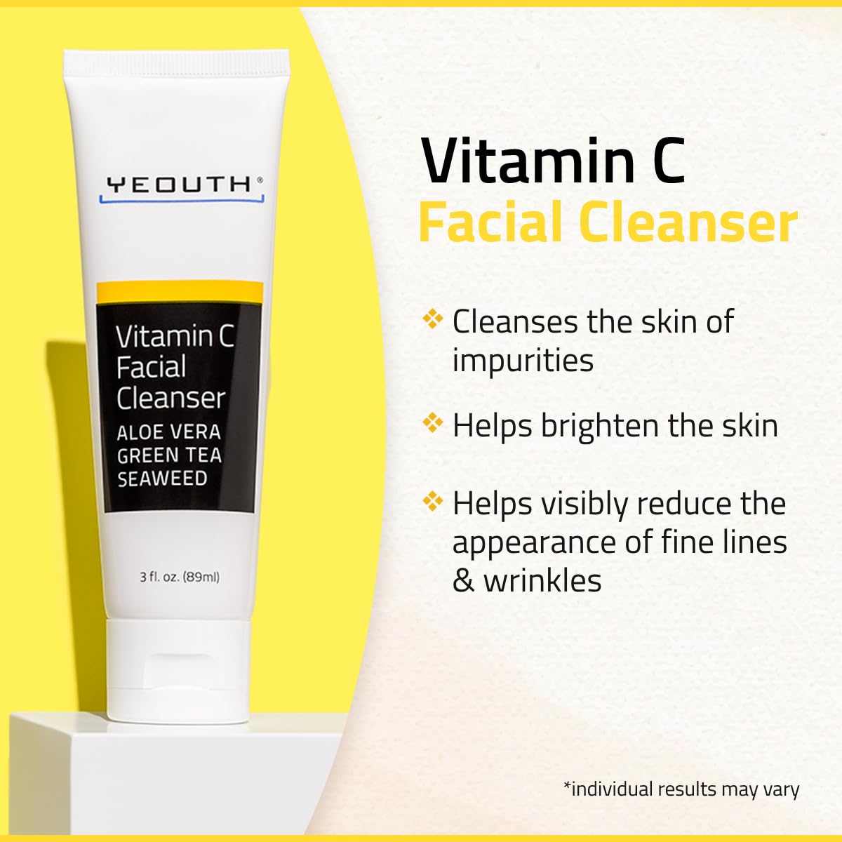 Foto 3 | Limpiador Yeouth Vitamina C Para Rostro 90 Ml Con Aloe Vera - Venta Internacional.