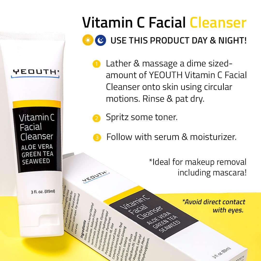 Foto 6 | Limpiador Yeouth Vitamina C Para Rostro 90 Ml Con Aloe Vera - Venta Internacional.