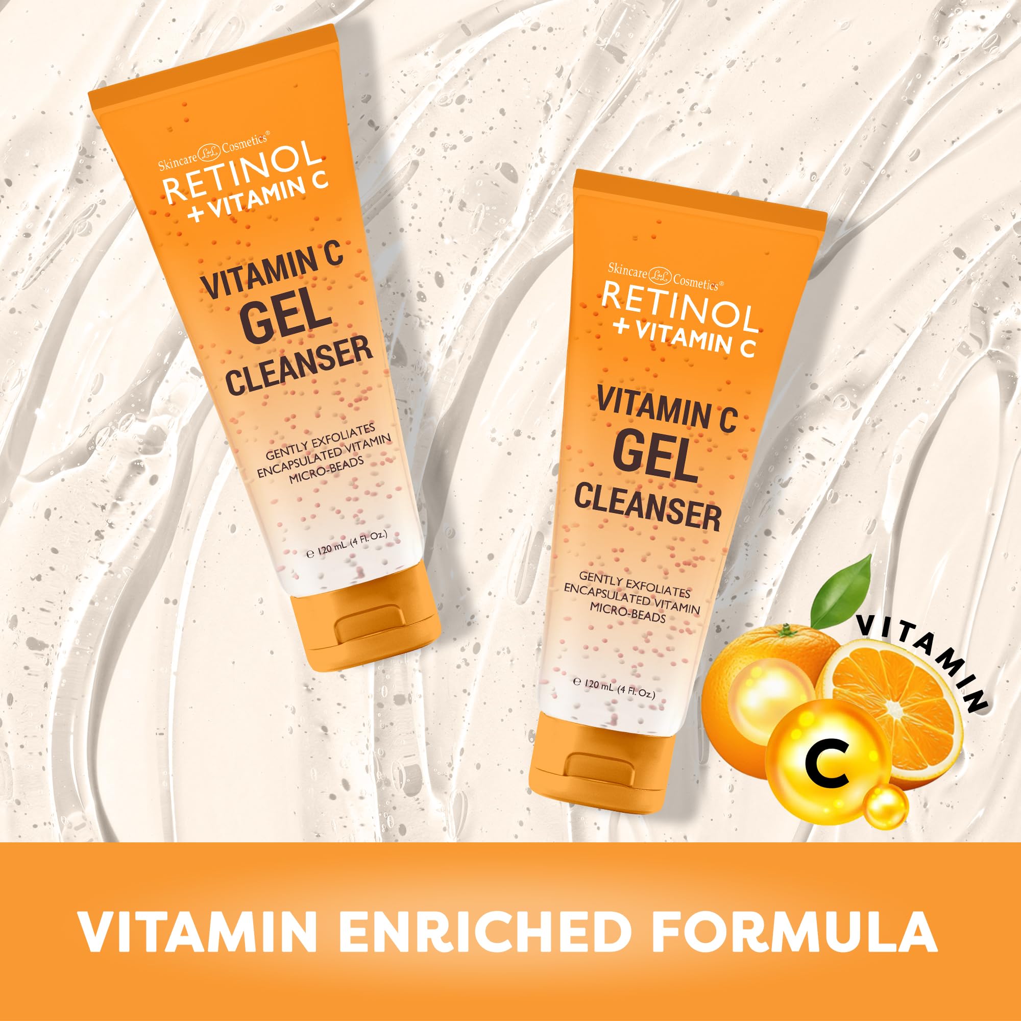 Foto 6 | Limpiador Facial Con Retinol Y Vitamina C, Iluminador, 120 Ml - Venta Internacional.