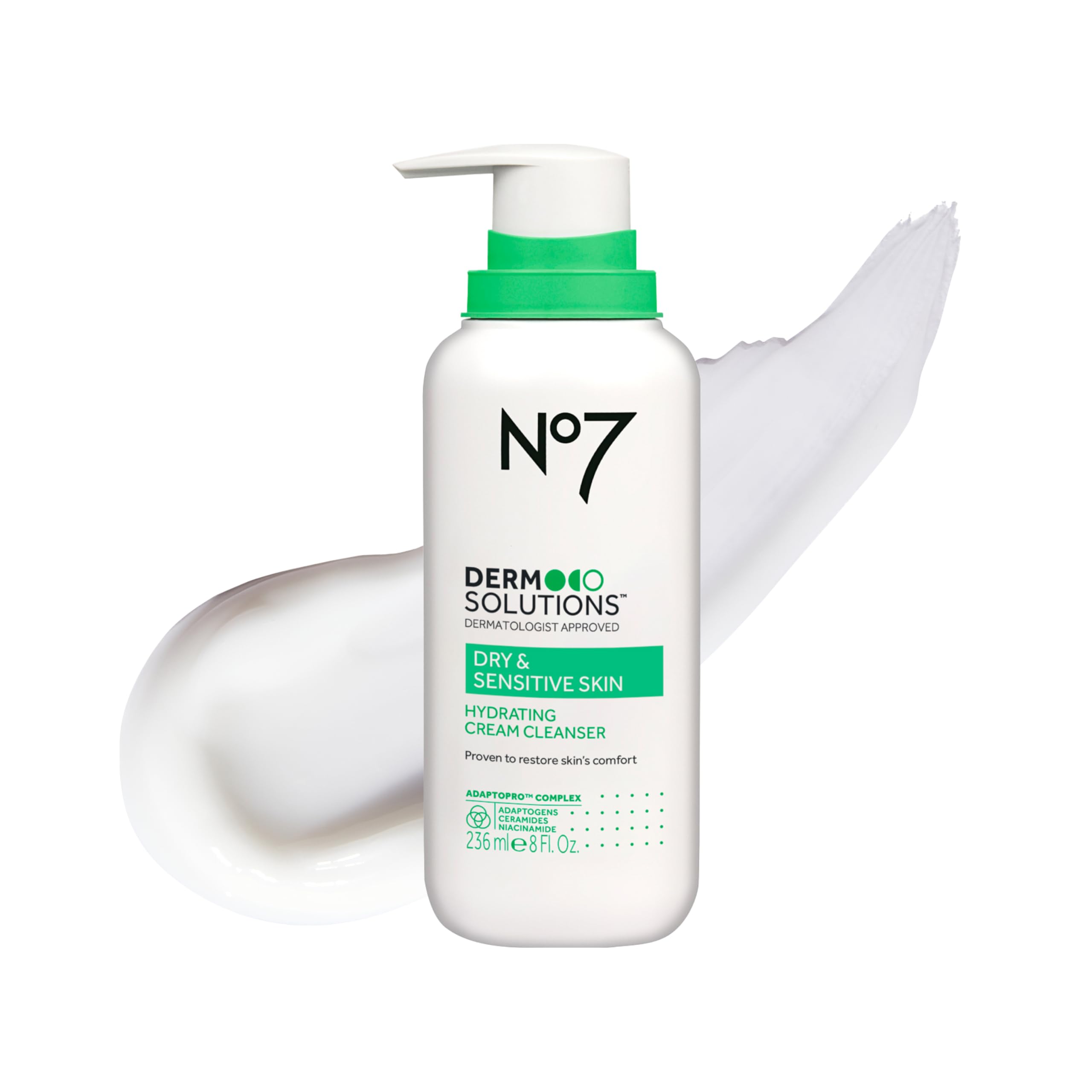 Foto 2 pulgar | Limpiador Facial No7 Derm Solutions Que Hidrata 240 Ml Para Piel Seca - Venta Internacional.