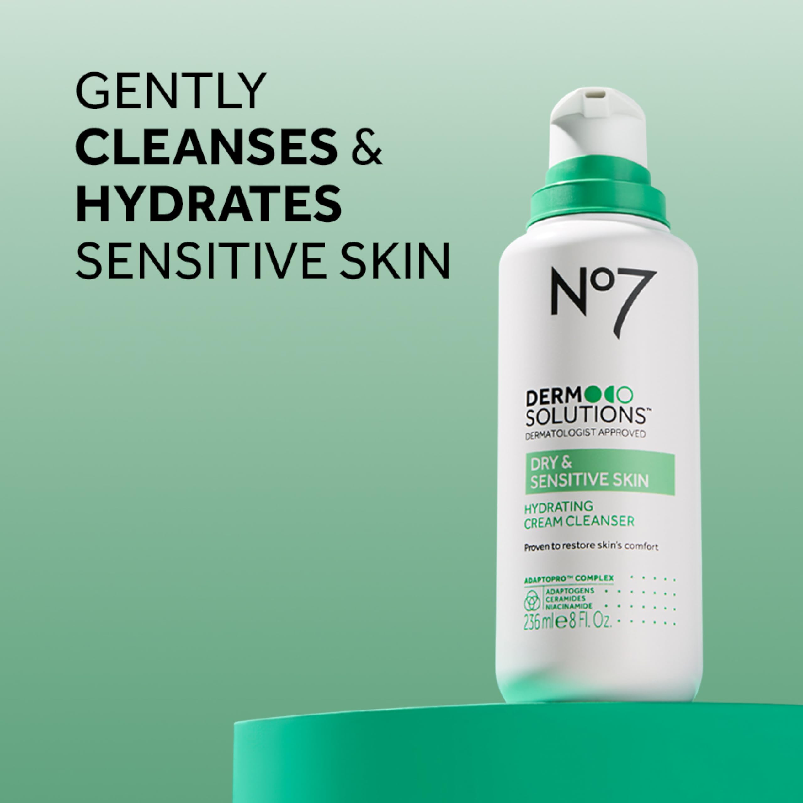 Foto 3 pulgar | Limpiador Facial No7 Derm Solutions Que Hidrata 240 Ml Para Piel Seca - Venta Internacional.