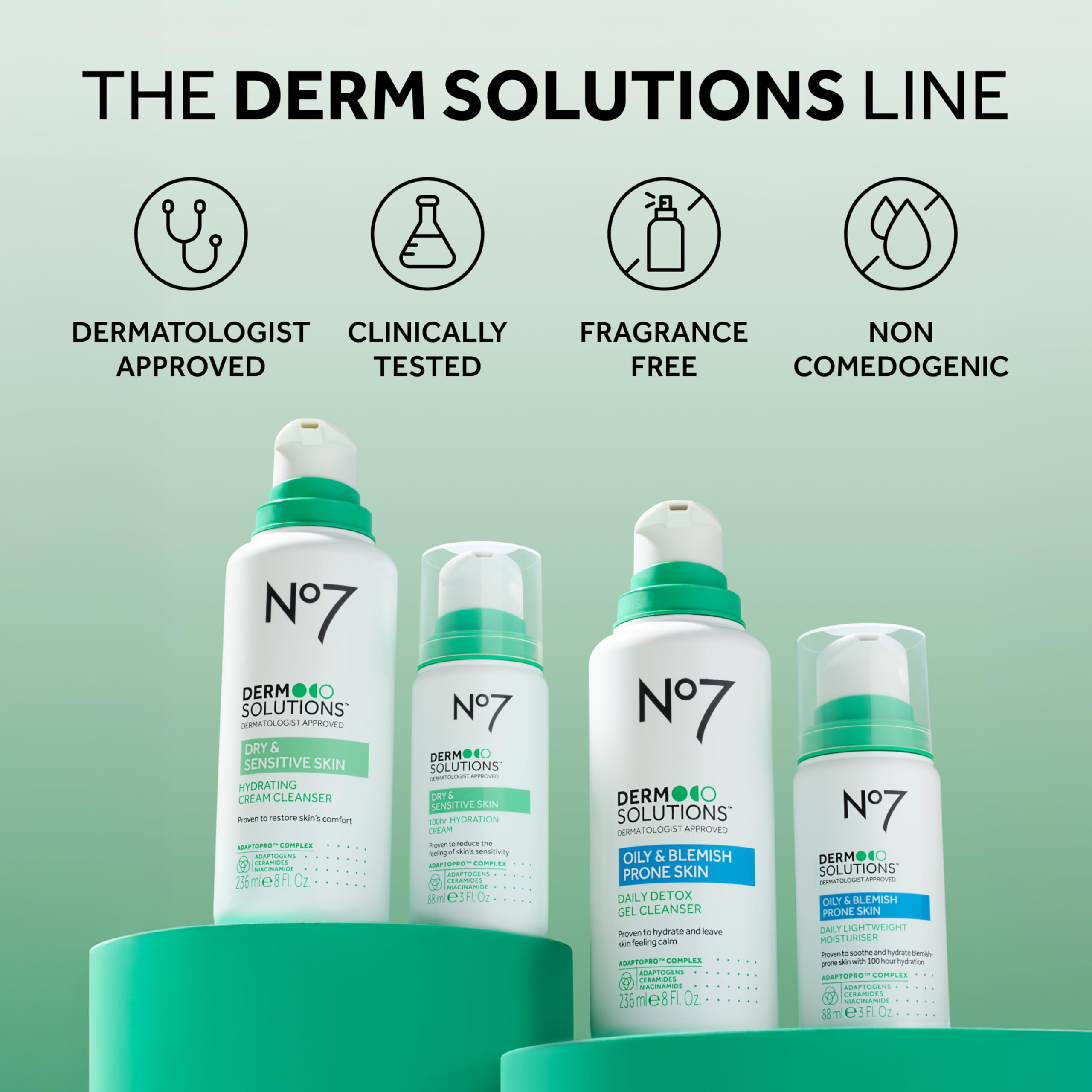Foto 8 pulgar | Limpiador Facial No7 Derm Solutions Que Hidrata 240 Ml Para Piel Seca - Venta Internacional.