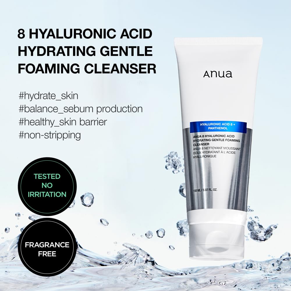 Foto 2 | Limpiador Anua Hidratante Suave Espumoso Con Ácido Hialurónico 150 Ml - Venta Internacional.