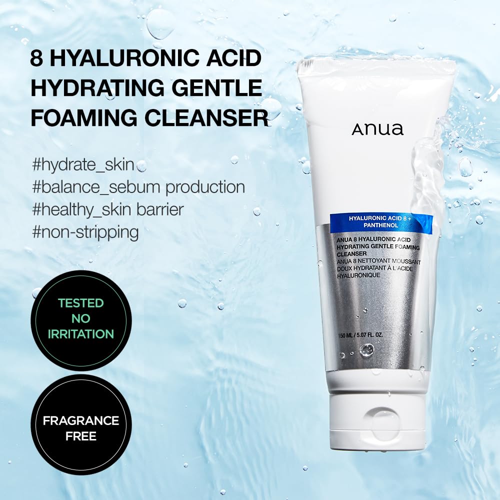Foto 4 pulgar | Limpiador Anua Hidratante Suave Espumoso Con Ácido Hialurónico 150 Ml - Venta Internacional.