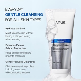 Foto 4 | Limpiador Anua Hidratante Suave Espumoso Con Ácido Hialurónico 150 Ml - Venta Internacional.