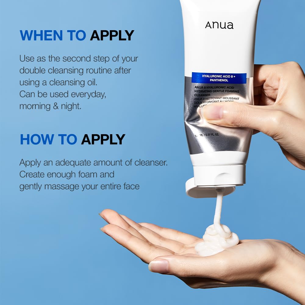 Foto 7 pulgar | Limpiador Anua Hidratante Suave Espumoso Con Ácido Hialurónico 150 Ml - Venta Internacional.