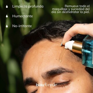 Foto 6 | Limpiador Facial Blauverde Suave Desmaquillante Profunda 100ml