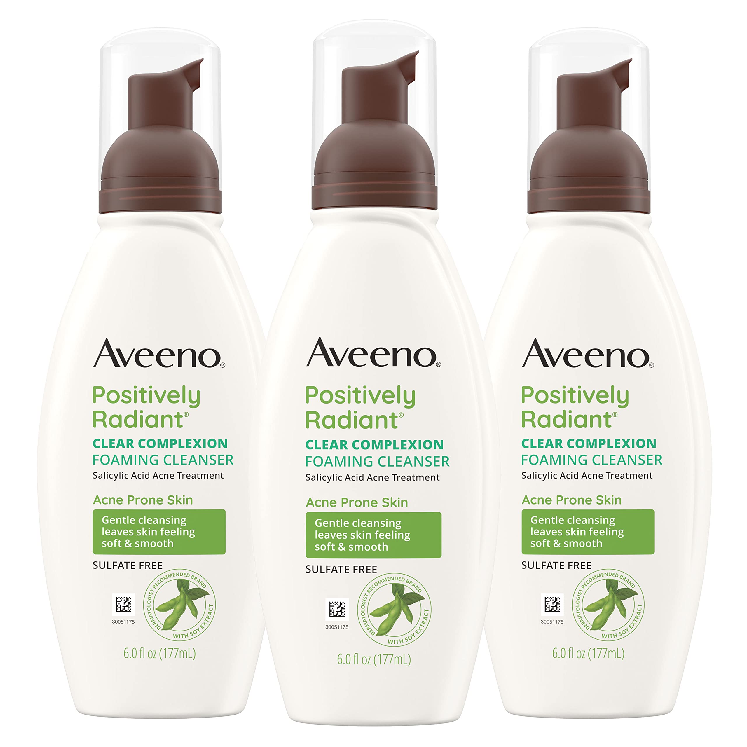 Foto 2 pulgar | Limpiador Facial Aveeno Clear Complexion Con Ácido Salicílico 180 Ml - Venta Internacional.