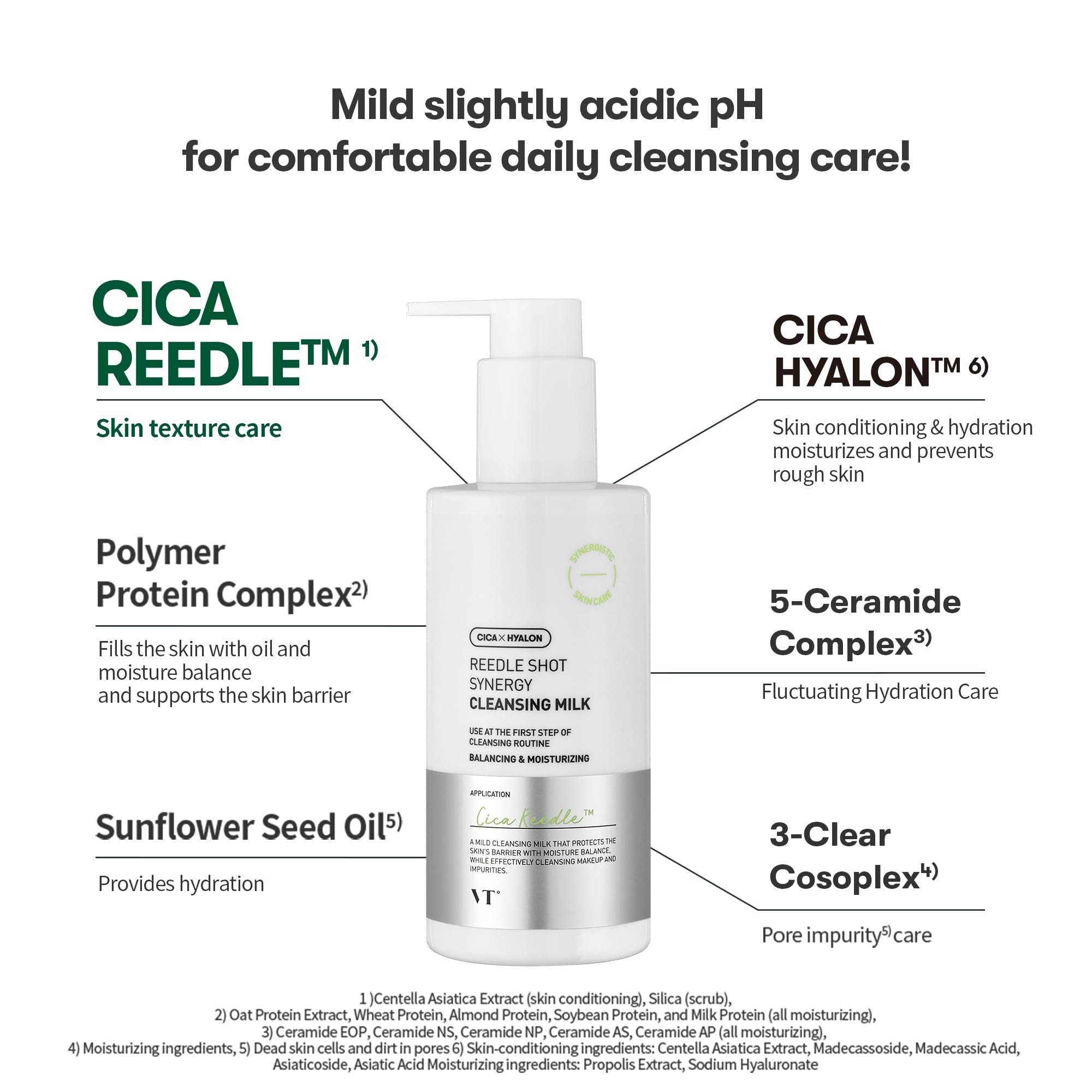 Foto 8 pulgar | Leche Limpiadora Vt Cosmetics Reedle Shot Synergy 200 Ml - Venta Internacional.