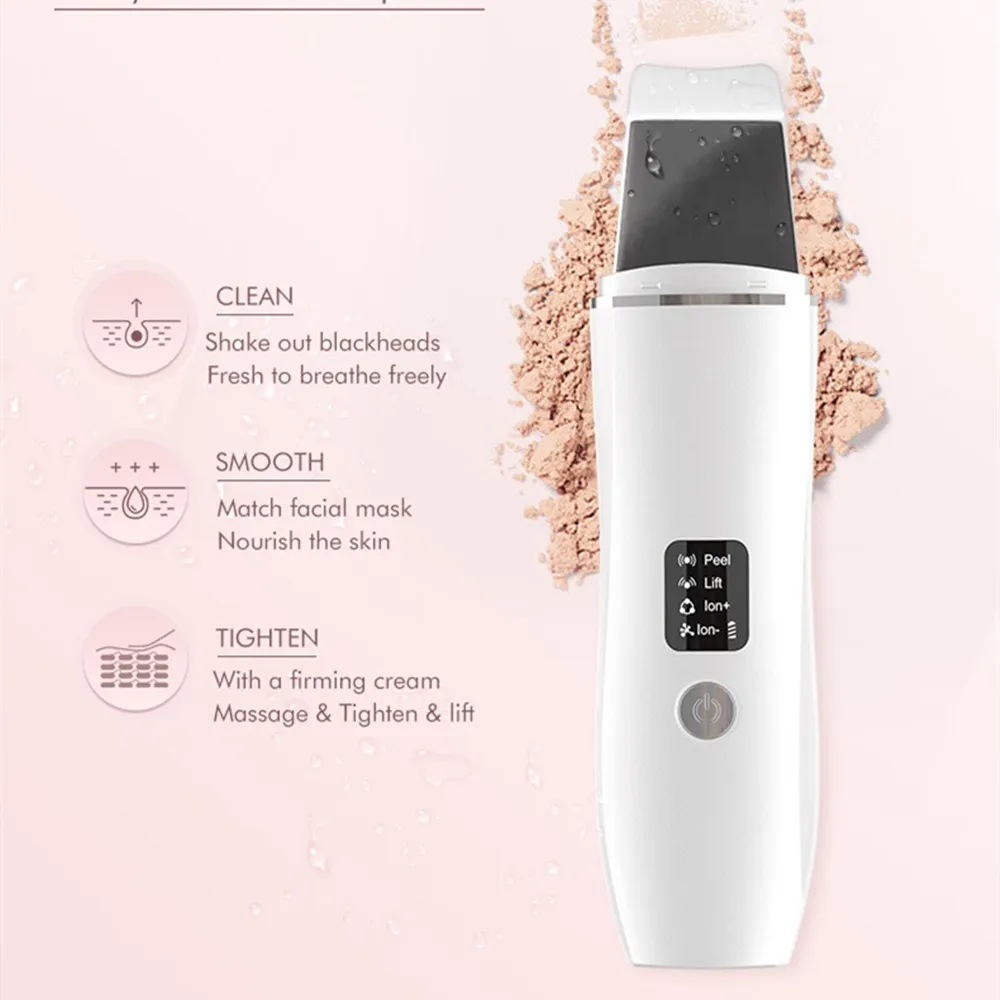 Foto 5 pulgar | Espátulas Ultrasónicas Belug Limpiador Facial Skin Blanco Detalles Negros